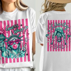 Pop Art Statue of Liberty T-Shirt, Comfort Colors ® Guess What Tee, Cool Lady Liberty Aesthetic Graphic Tee, Y2K Streetwear Gift