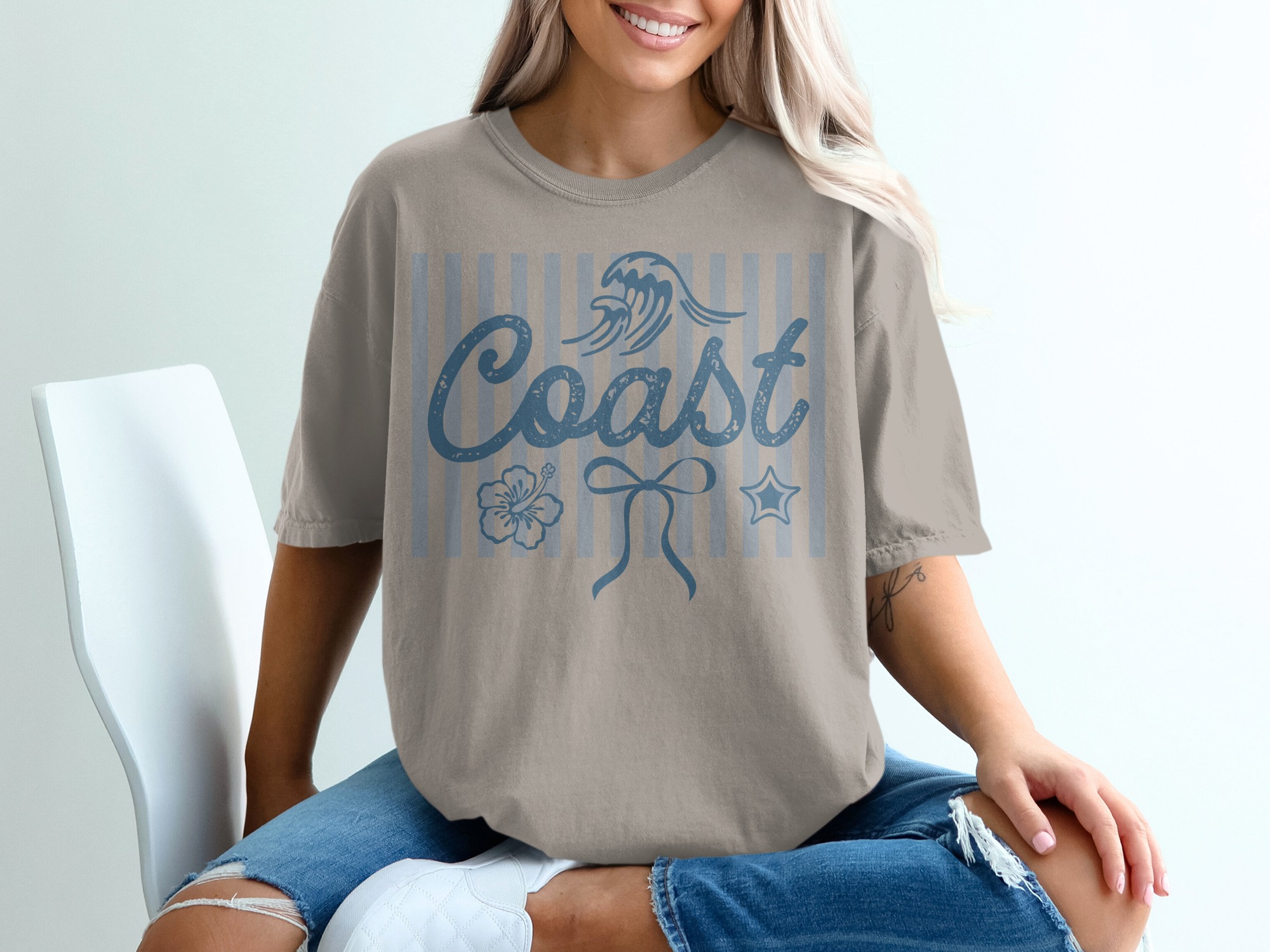 Coast T-Shirt, Beach Lover Summer Vacation Tee, Coastal Vibe Gift for Her, Nautical Ocean Adventure Apparel, Holiday Travel Top - Image 11