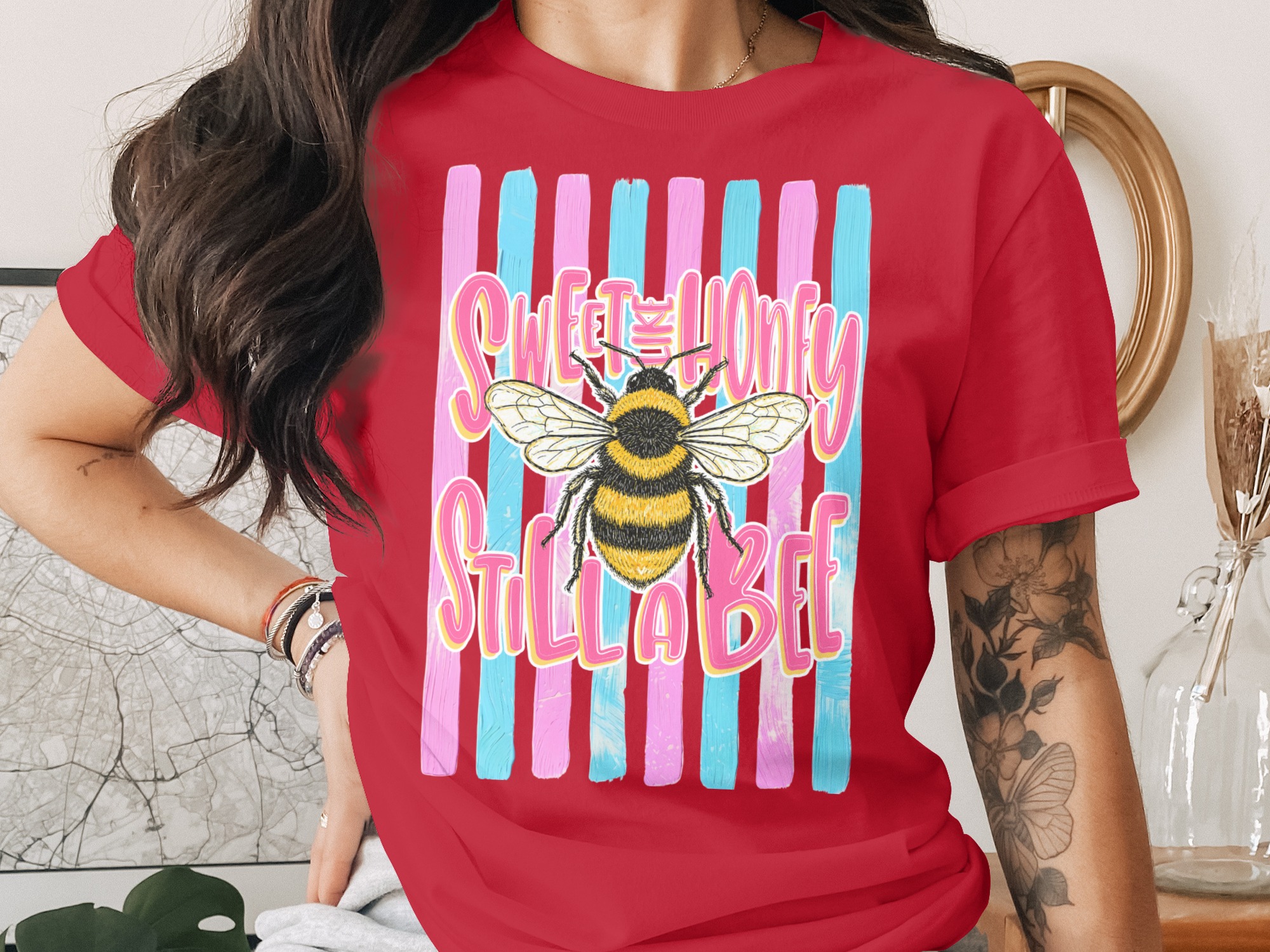 Comfort Colors ® Sweet as Honey Still a Bee T-Shirt, Bumblebee Lover Gift, Sassy Feminist Tee, Cute Insect Top, Positive Vibe Shirt - Image 4