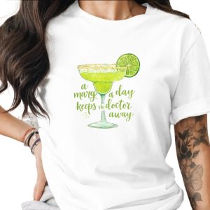 Comfort Colors® Margarita T-Shirt, A Marg A Day Keeps The Doctor Away Shirt, Funny Cocktail Tee, Summer Drink Lover Gift
