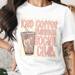 Iced Coffee Summer Social Club Graphic T-Shirt