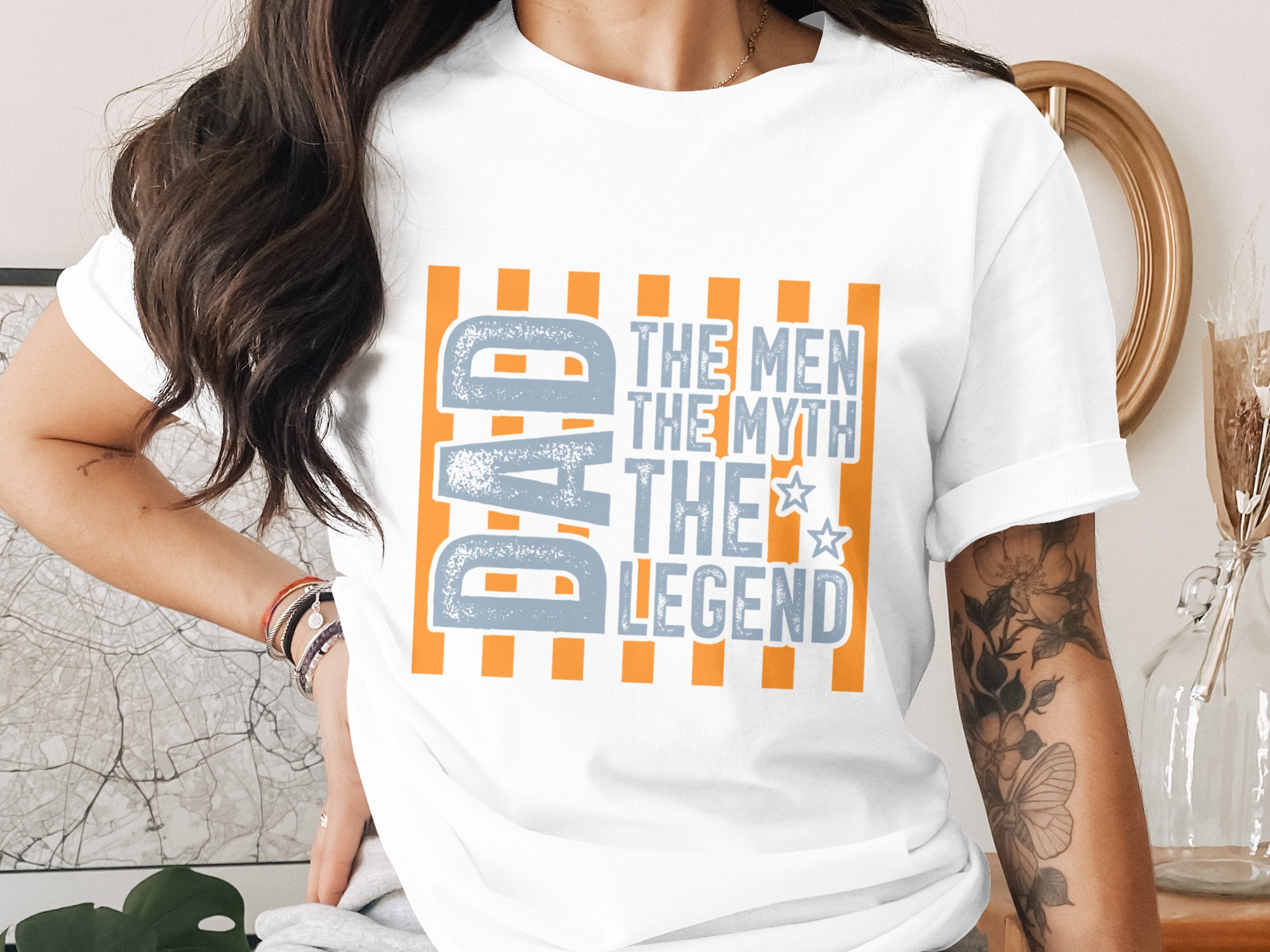 Dad The Man The Myth The Legend T-Shirt, Father's Day Gift for Him, Retro Distressed Dad Tee, Best Dad Ever Shirt, Grandfather Birthday
