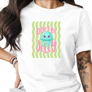 Comfort Colors® Don't Be Jelly T-Shirt, Cute Jellyfish Tee, Funny Ocean Pun Shirt, Summer Vacation Aesthetic, Kawaii Sea Creature Gift