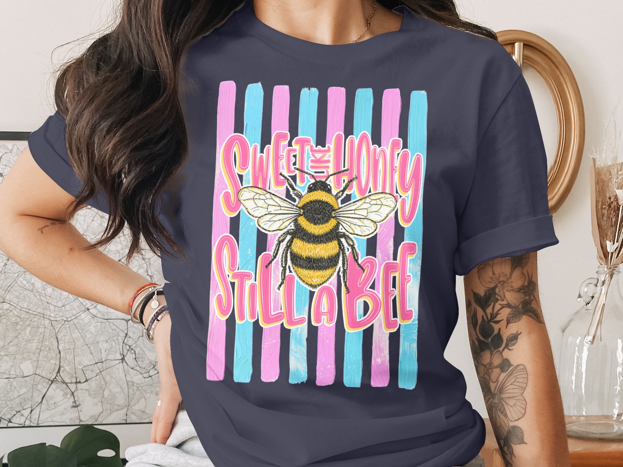 Comfort Colors ® Sweet as Honey Still a Bee T-Shirt, Bumblebee Lover Gift, Sassy Feminist Tee, Cute Insect Top, Positive Vibe Shirt - Image 3