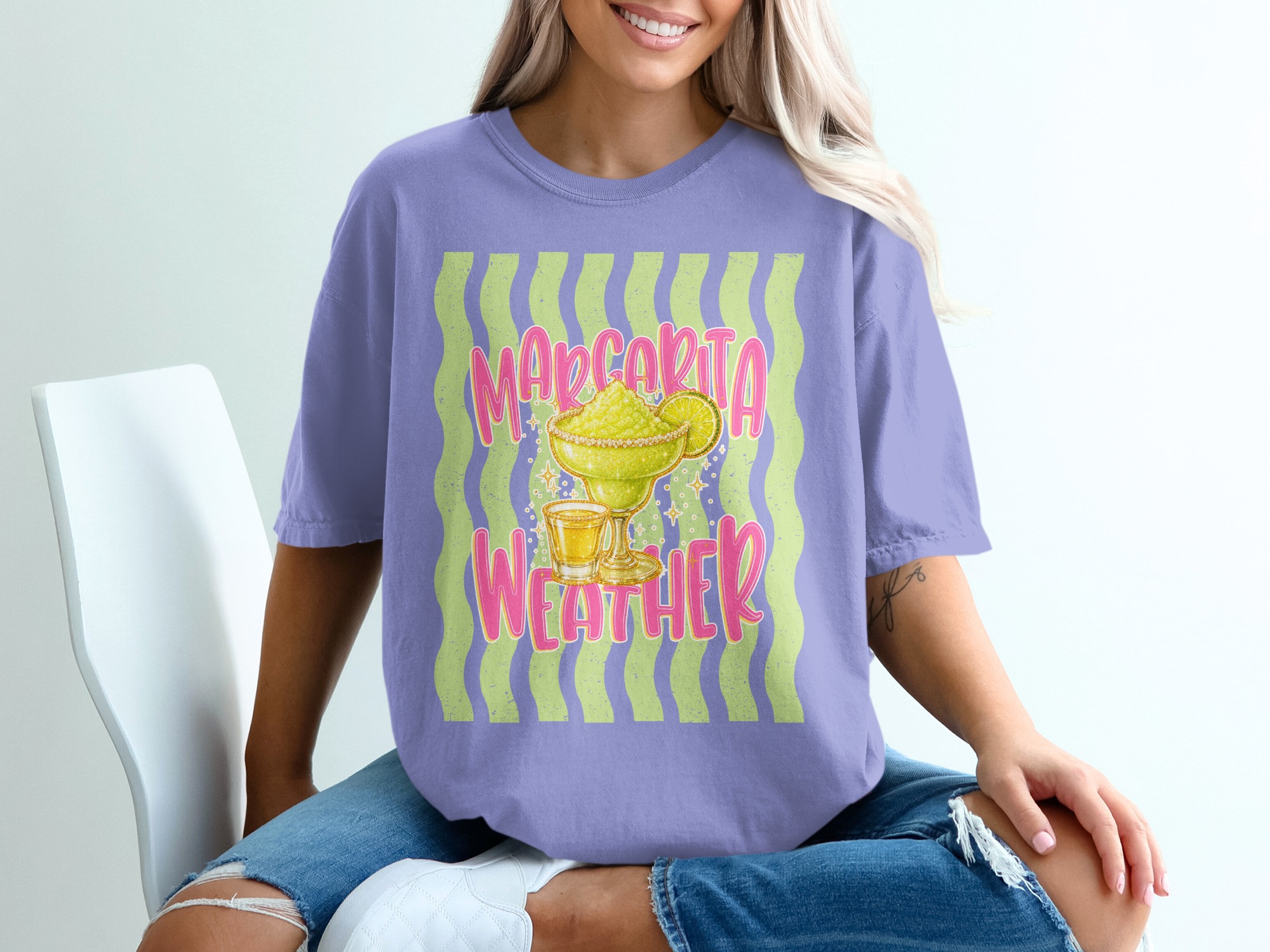 Comfort Colors® Margarita Weather T-Shirt, Summer Party Shirt, Fun Vacation Tee, Bachelorette Gift, Girls Trip Shirt, Drink Lover Top - Image 18