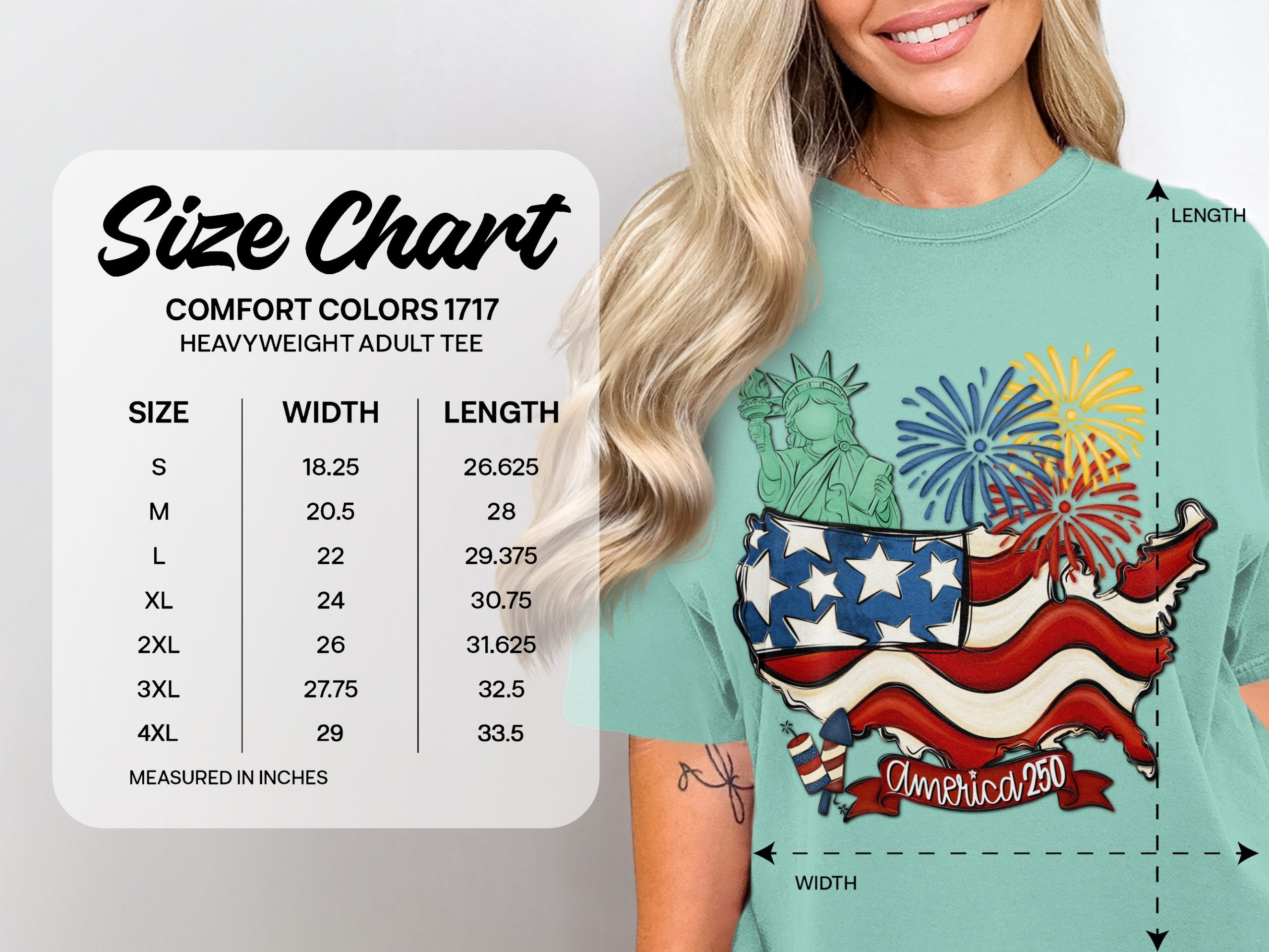 America 250 Shirt, Patriotic USA T-Shirt, 4th of July Celebration Tee, Statue of Liberty United States Flag Shirt, American History Gift - Image 5