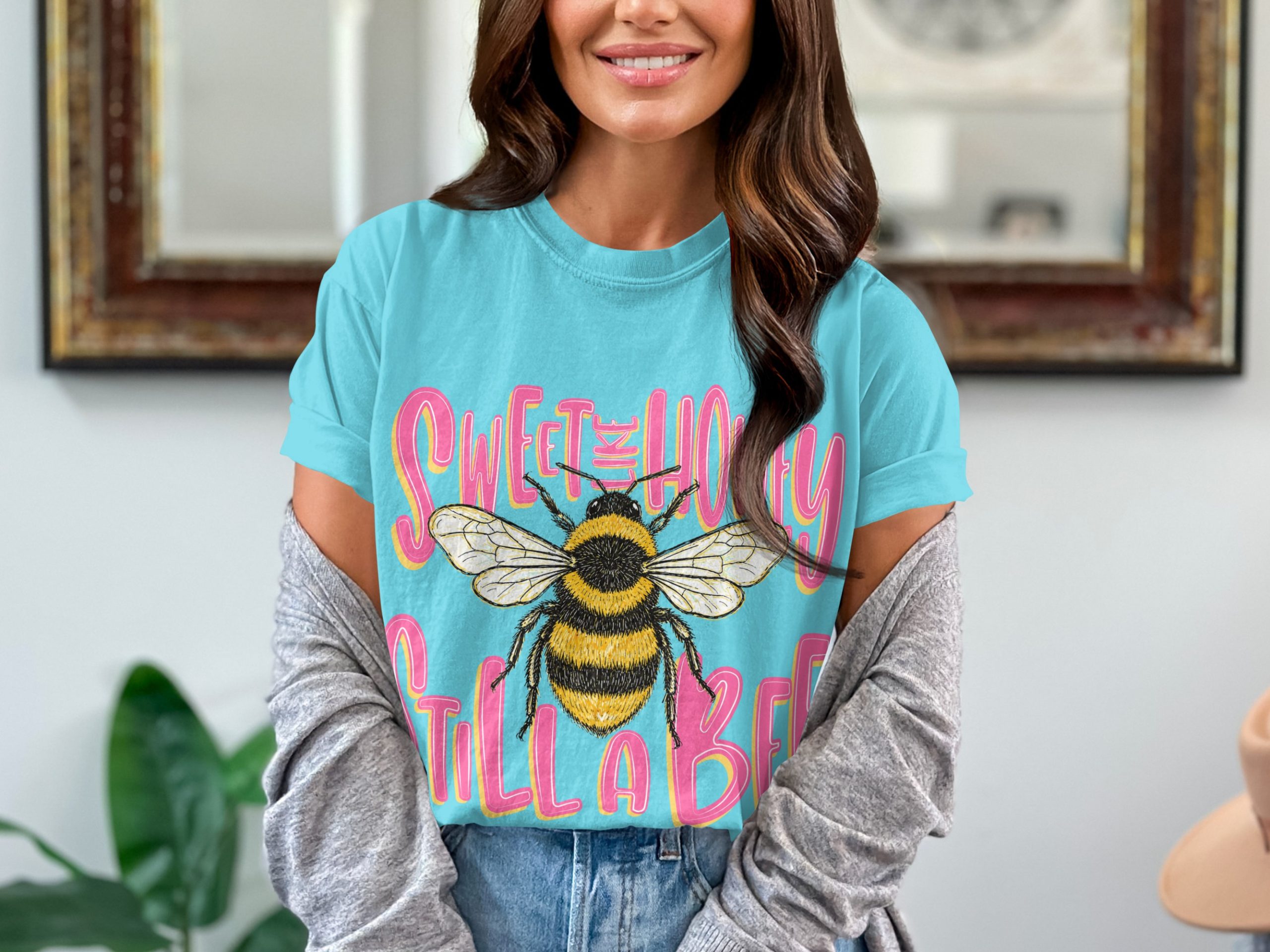 Sweet Like Honey Still A Bee T-Shirt, Sassy Bumblebee Shirt, Funny Bee Lover Tee, Cute Nature Lover Gift for Her, Women's Empowerment Top - Image 7