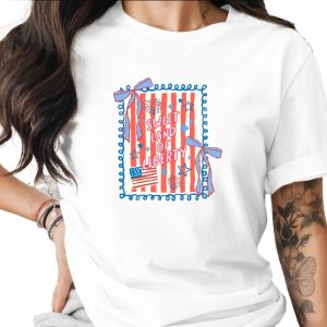 Sweet Land of Liberty T-Shirt, Patriotic American Flag Tee, Vintage Fourth of July USA Shirt, Independence Day Celebration Gift