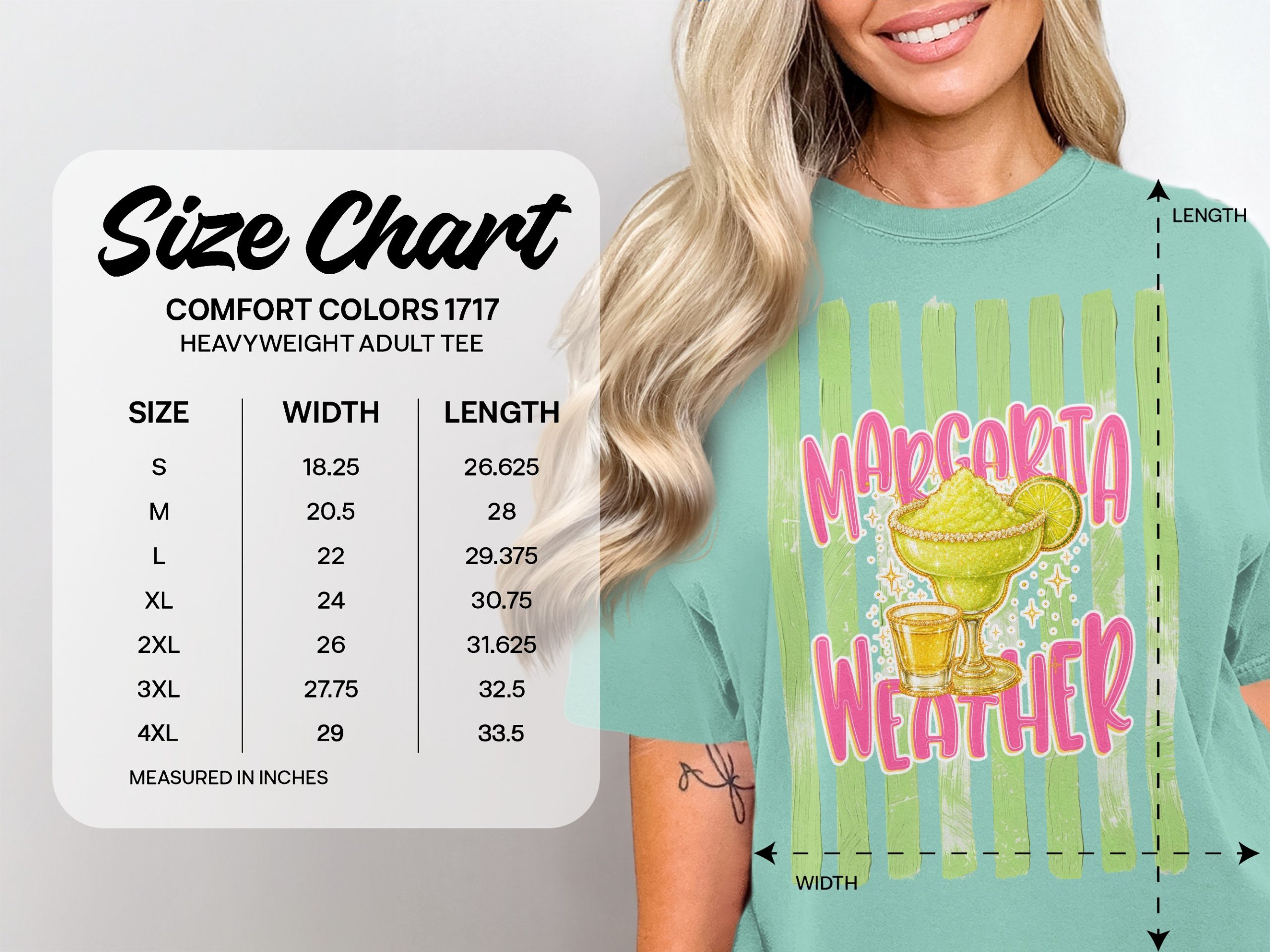 Comfort Colors® Margarita Weather T-Shirt, Fun Summer Drink Tee, Cinco de Mayo Party Shirt, Girls Trip Vacation Top, Beach Lover Gift - Image 5