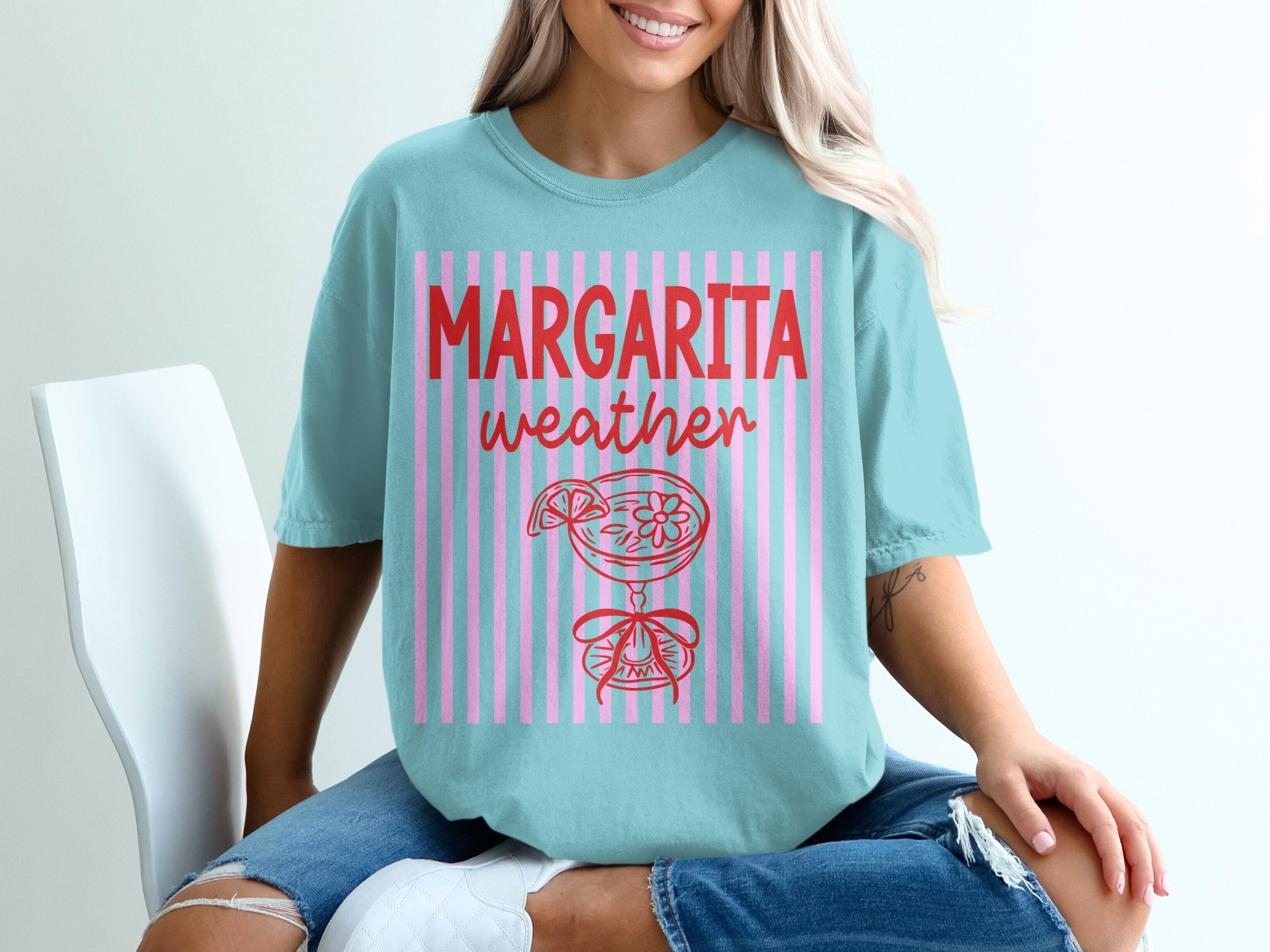 Margarita Weather T-Shirt, Funny Drinking Shirt, Girls Trip Vacation Tee, Summer Beach Lover Gift for Her, Bachelorette Party Top - Image 19