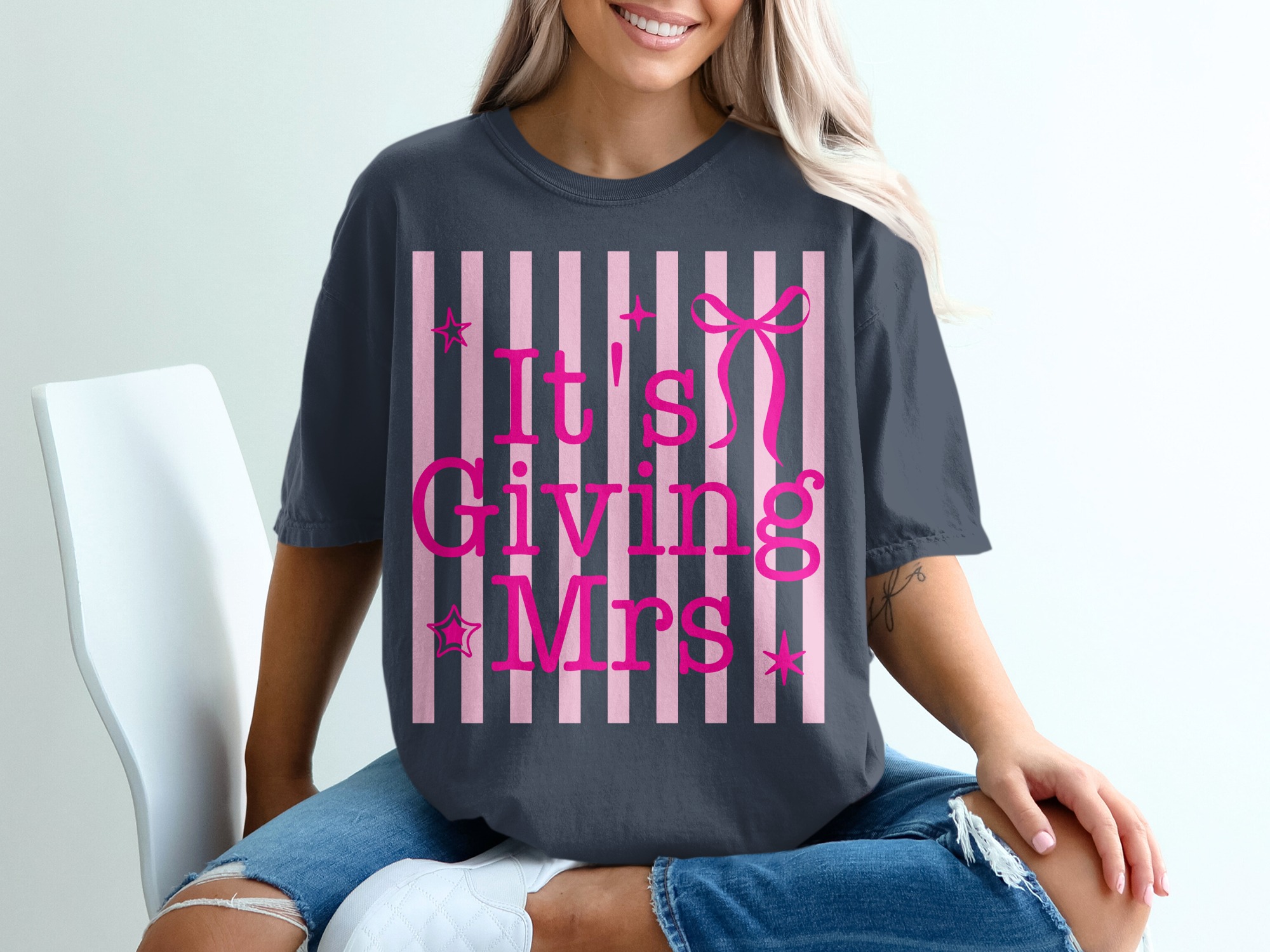 Comfort Colors® It's Giving Mrs T-Shirt, Future Mrs Shirt, Bachelorette Party Tee, Bridal Shower Gift, Engagement Party, Bride to Be Top - Image 12