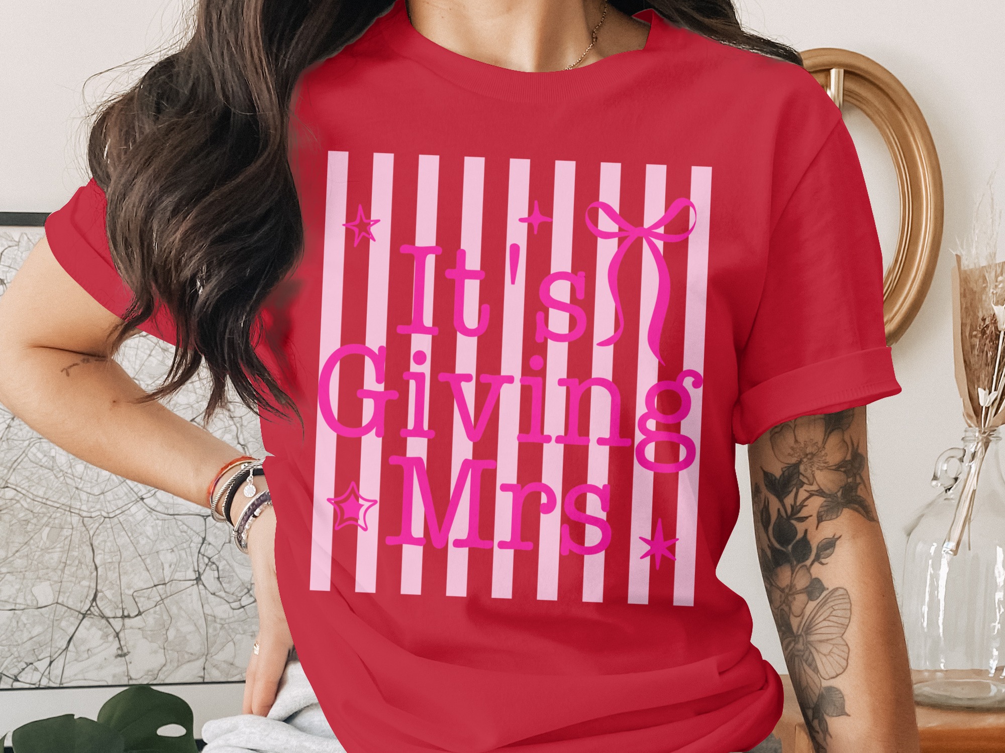Comfort Colors® It's Giving Mrs T-Shirt, Future Mrs Shirt, Bachelorette Party Tee, Bridal Shower Gift, Engagement Party, Bride to Be Top - Image 4