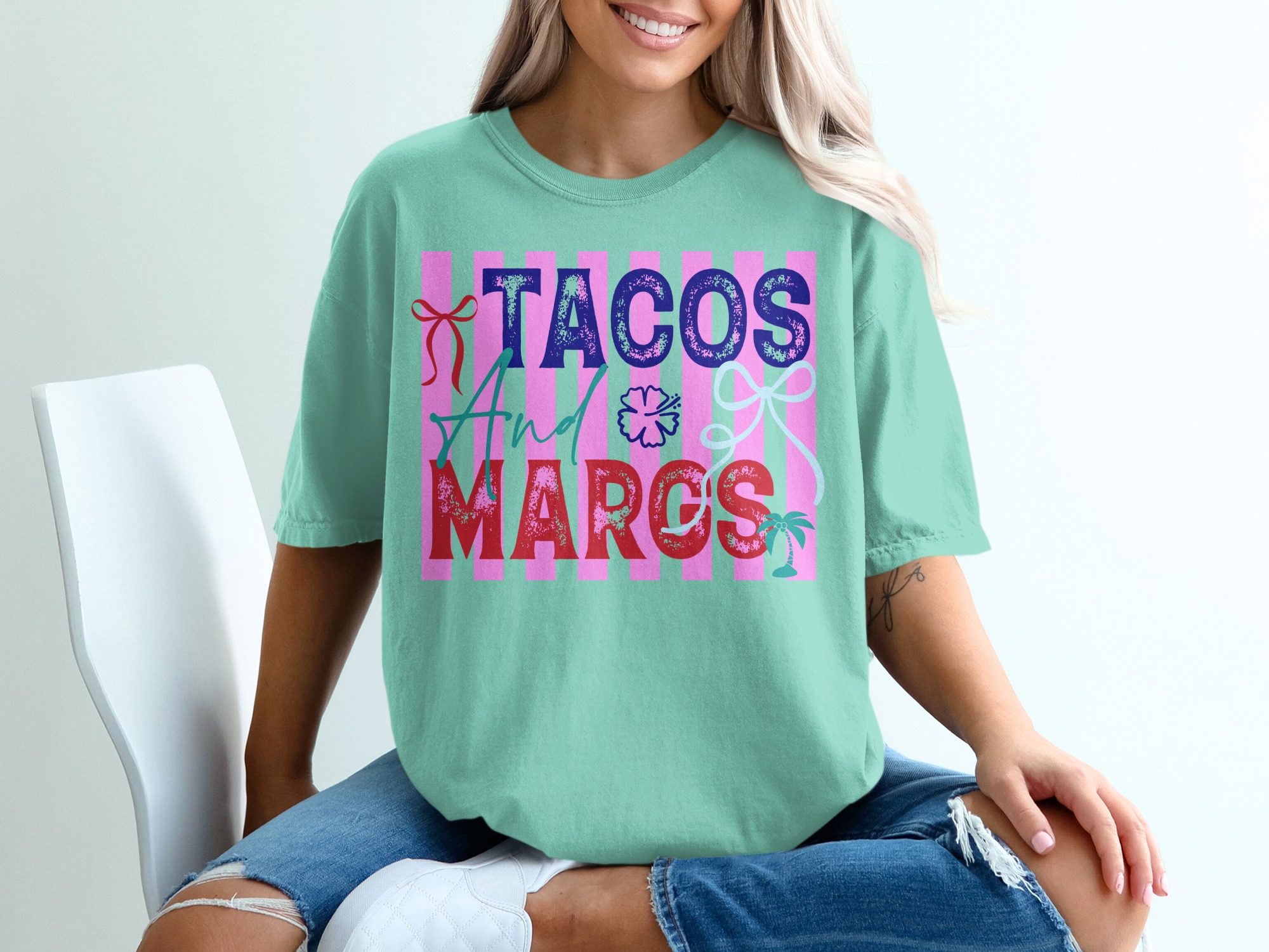 Tacos and Margs T-Shirt, Fun Margarita Drink Tee, Cinco de Mayo Party Shirt, Girls Trip Vacation Gift for Her - Image 10