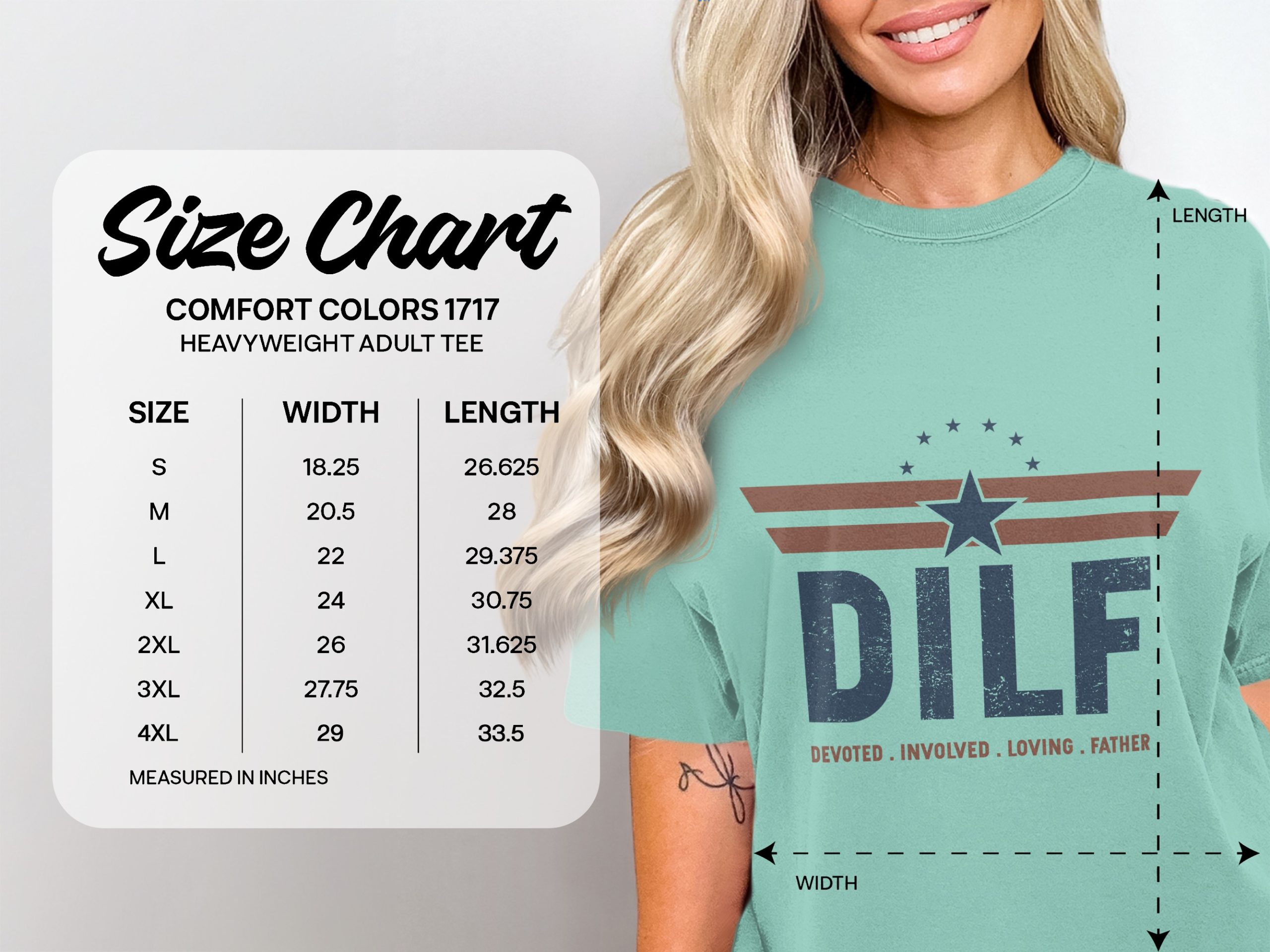DILF T-Shirt Devoted Involved Loving Father Tee | Funny Dad Gift | Father's Day Shirt | Americana Vintage Dad Apparel - Image 4