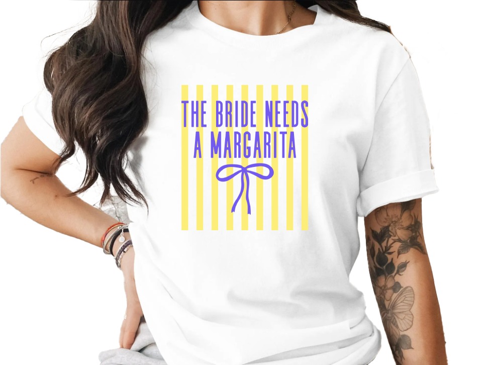 The Bride Needs A Margarita Comfort Colors® T-Shirt, Bachelorette Party Tee, Bridal Shower Gift, Future Mrs Shirt, Engagement