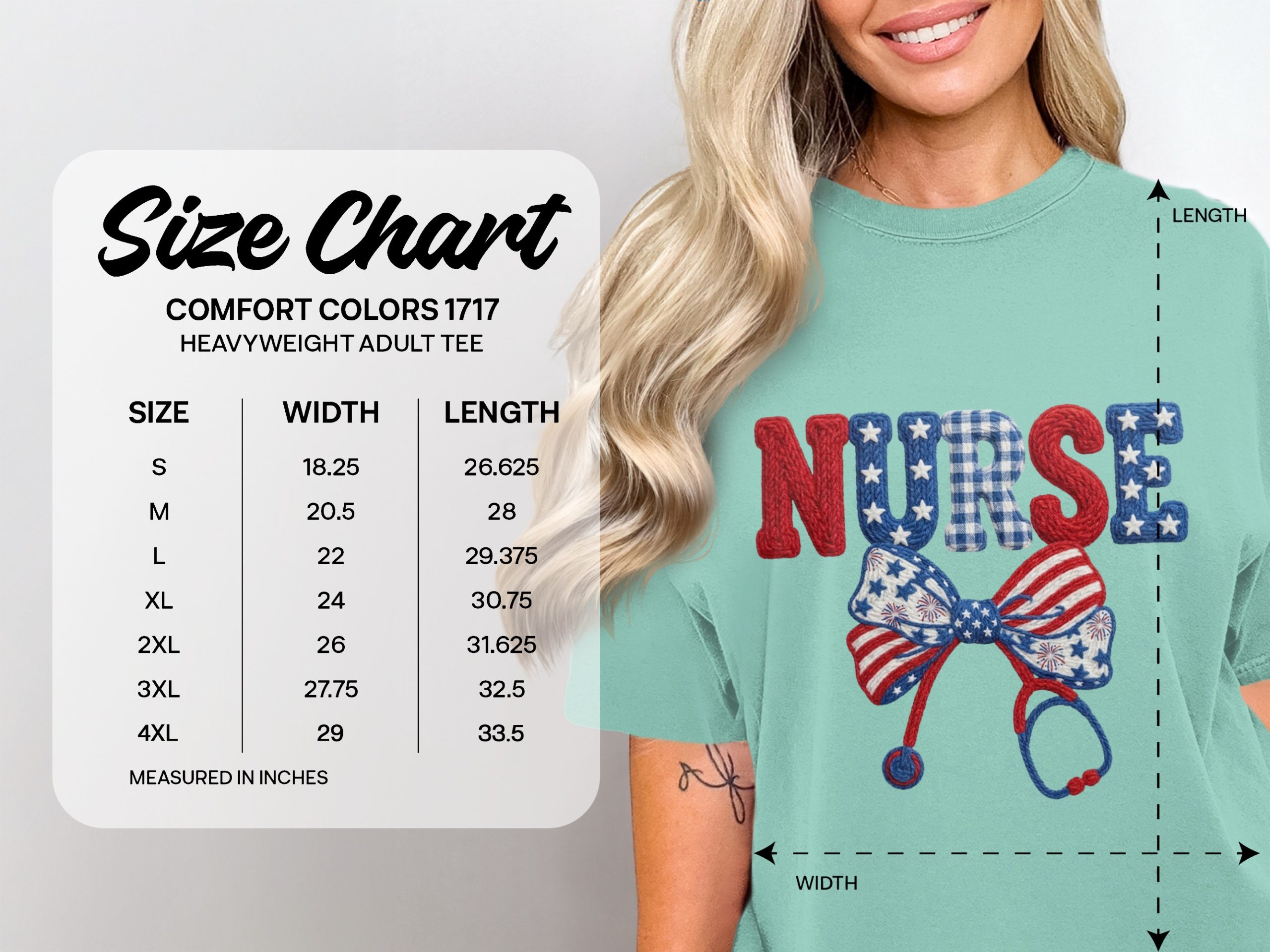 Patriotic Nurse T-Shirt, American Flag Nurse Gift, RN Graduation Tee, Fourth of July Healthcare Worker Shirt for Women - Image 4