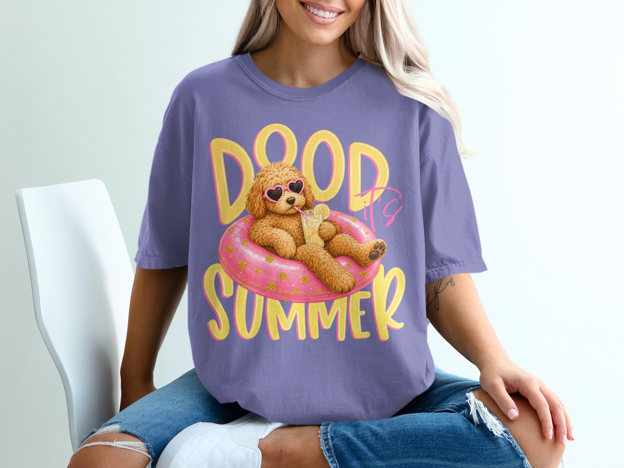 Goldendoodle Summer T-Shirt, Dood It's Summer Tee, Cute Dog Lover Shirt, Labradoodle Mom Gift, Funny Vacation Dog Owner Apparel - Image 13
