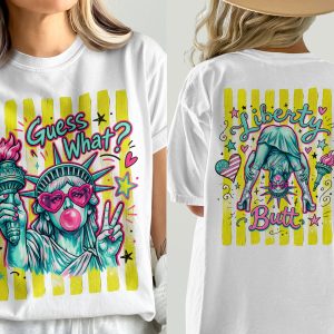 Sassy Statue of Liberty T-Shirt, Comfort Colors ® Pop Art Graphic Tee, Iconic American Symbol Funky Shirt, Y2K Patriotic Top, Unique Gift