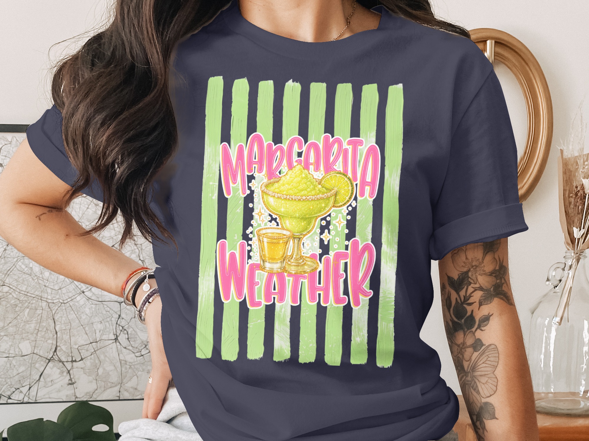 Comfort Colors® Margarita Weather T-Shirt, Fun Summer Drink Tee, Cinco de Mayo Party Shirt, Girls Trip Vacation Top, Beach Lover Gift - Image 3