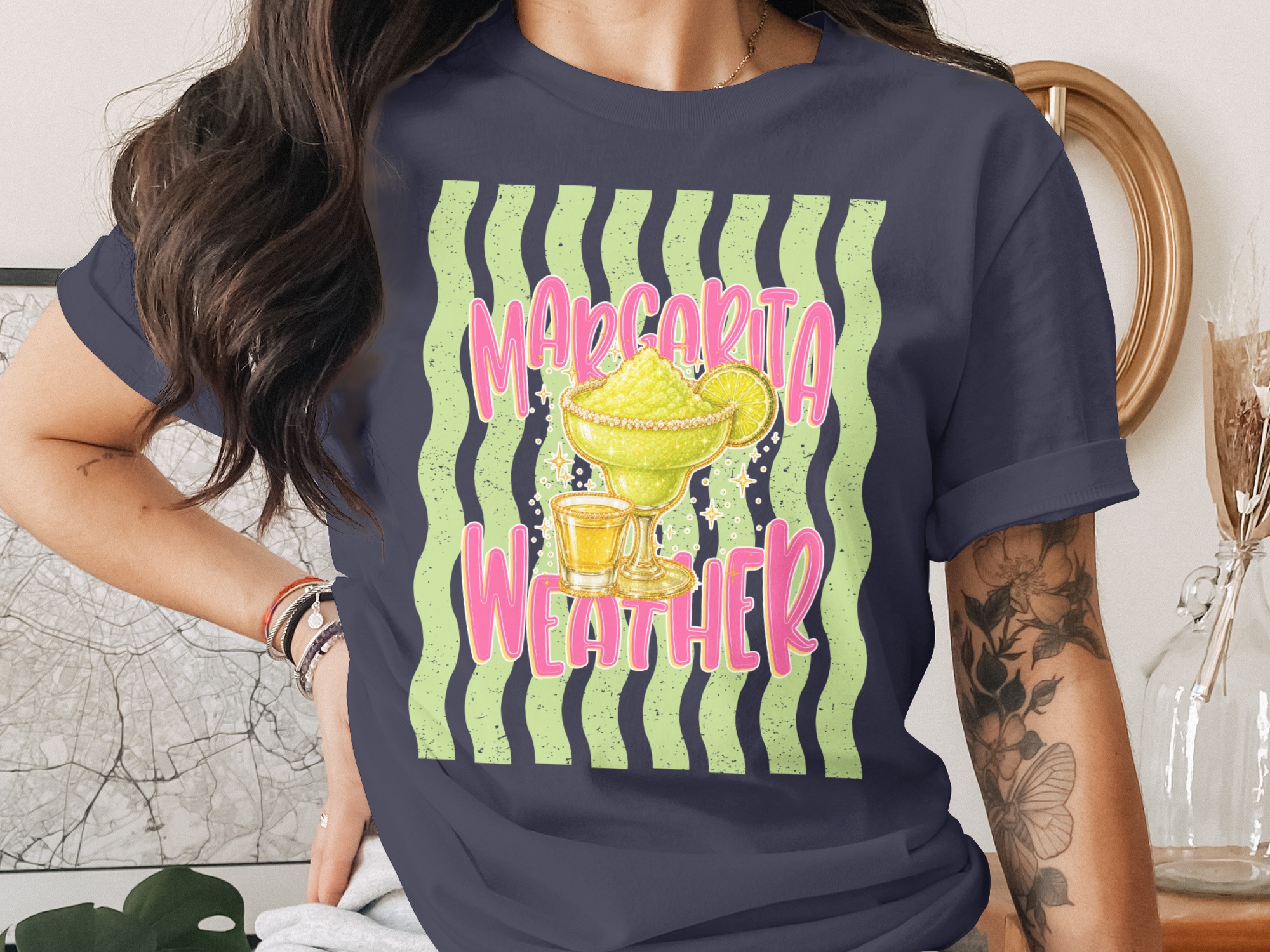 Comfort Colors® Margarita Weather T-Shirt, Summer Party Shirt, Fun Vacation Tee, Bachelorette Gift, Girls Trip Shirt, Drink Lover Top - Image 3