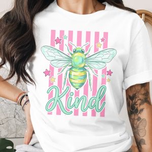 Bee Kind T-Shirt, Whimsical Graphic Tee, Positive Message Shirt, Cute Bee Lover Gift, Save The Bees Top for Women, Kindness Vibe Apparel