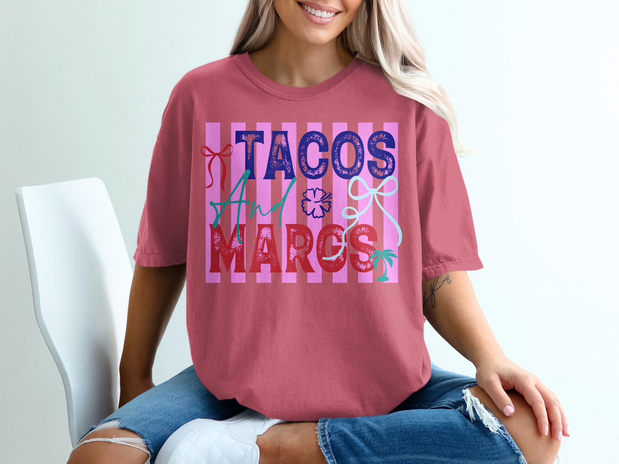 Tacos and Margs T-Shirt, Fun Margarita Drink Tee, Cinco de Mayo Party Shirt, Girls Trip Vacation Gift for Her - Image 15