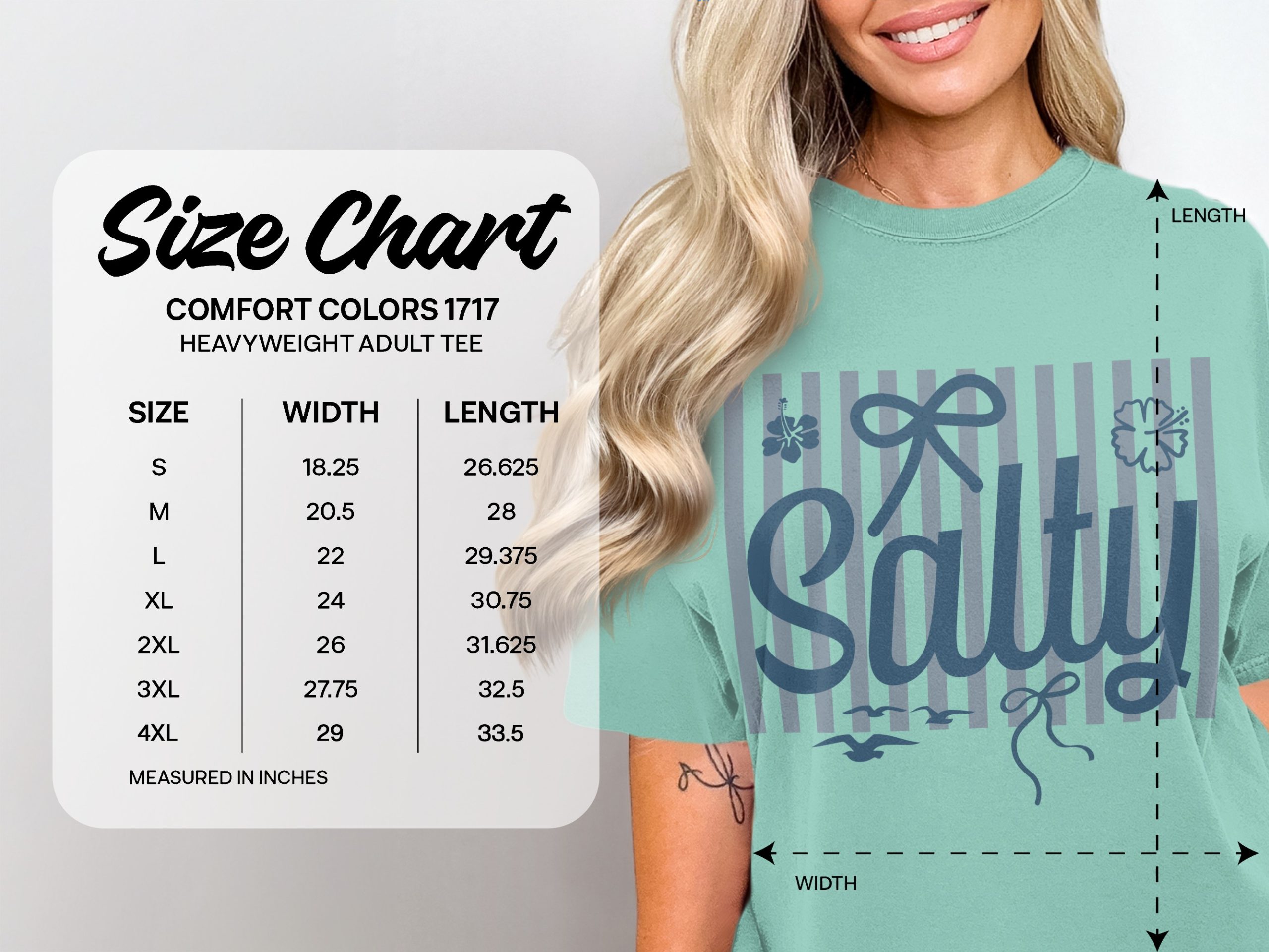 Salty T-Shirt, Beach Vacation Mode Tee, Coastal Stripe Graphic Shirt, Nautical Summer Ocean Lover Gift for Her, Beachy Top - Image 6