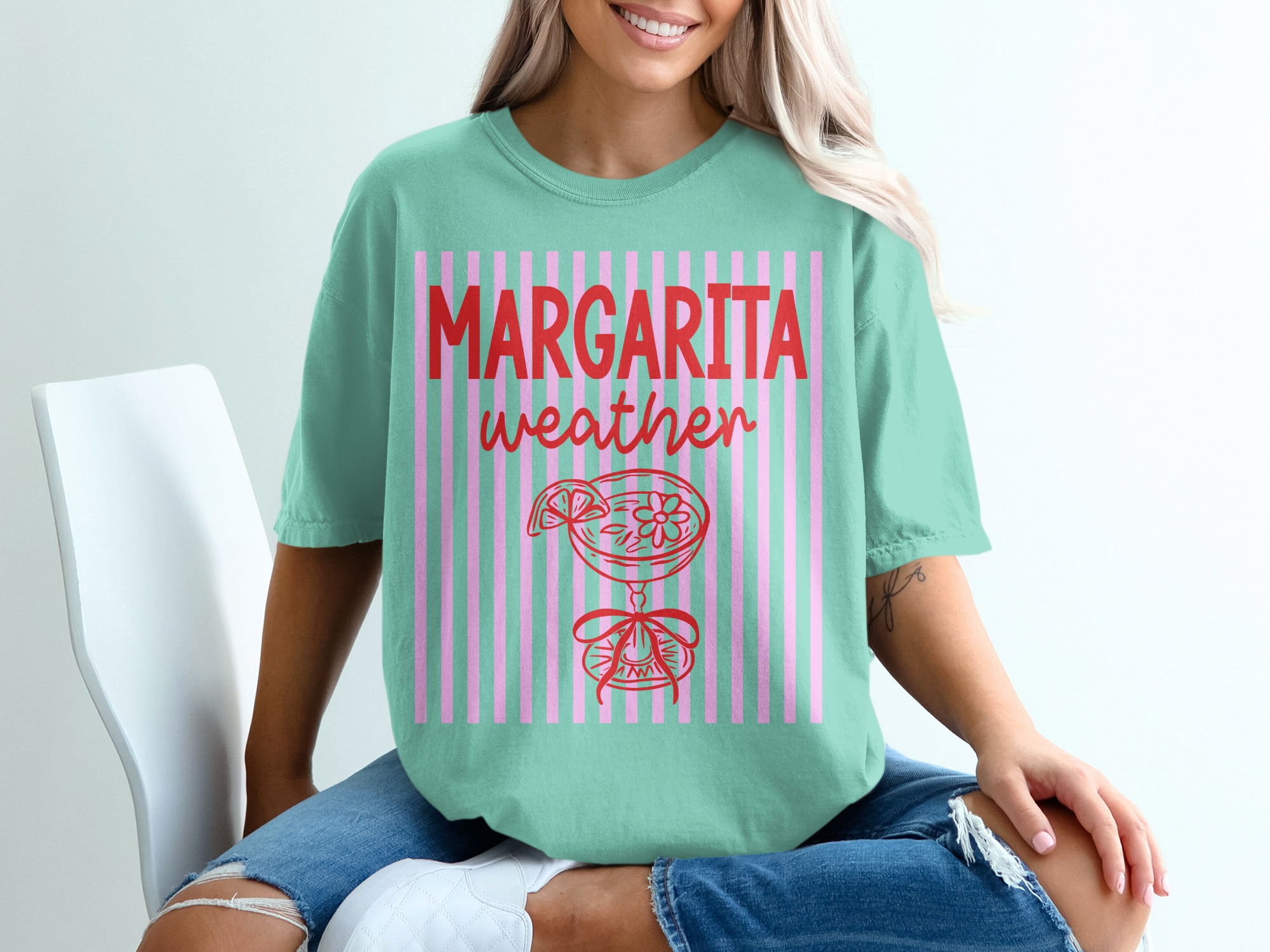 Margarita Weather T-Shirt, Funny Drinking Shirt, Girls Trip Vacation Tee, Summer Beach Lover Gift for Her, Bachelorette Party Top - Image 10