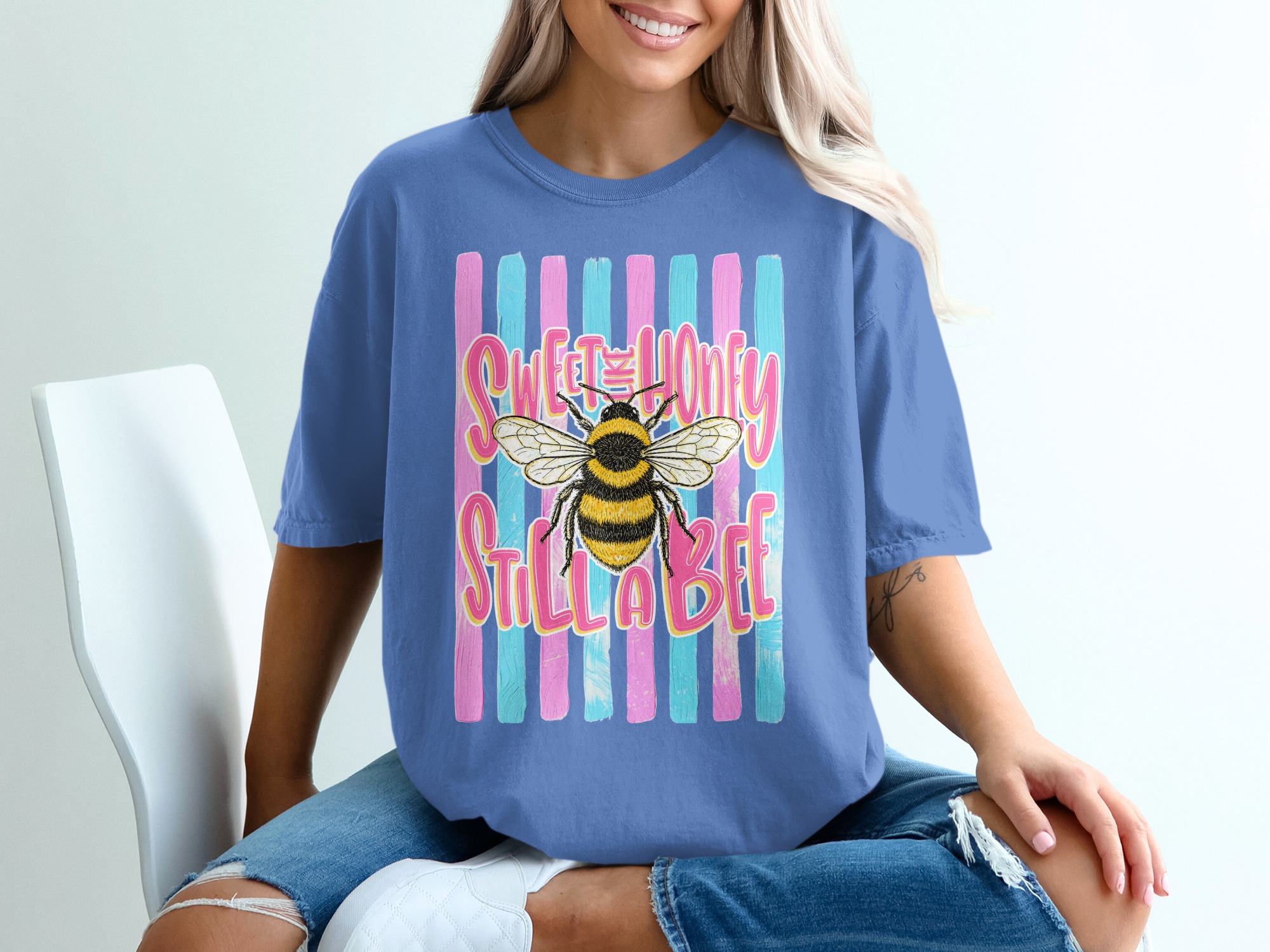 Comfort Colors ® Sweet as Honey Still a Bee T-Shirt, Bumblebee Lover Gift, Sassy Feminist Tee, Cute Insect Top, Positive Vibe Shirt - Image 20