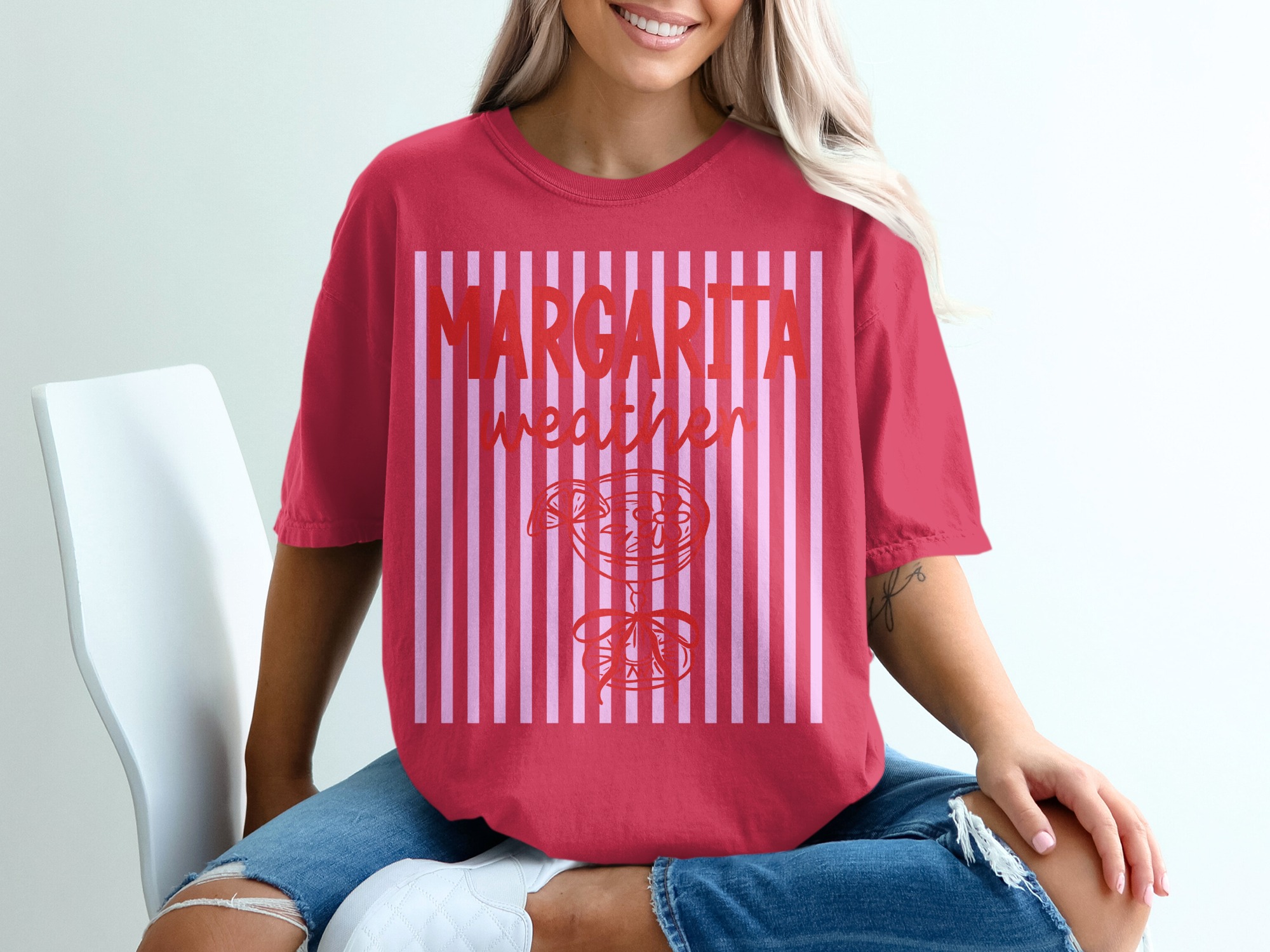 Margarita Weather T-Shirt, Funny Drinking Shirt, Girls Trip Vacation Tee, Summer Beach Lover Gift for Her, Bachelorette Party Top - Image 14