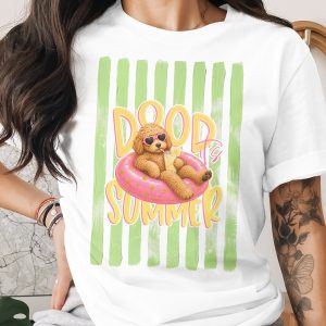 Comfort Colors® Dood Summer T-Shirt, Goldendoodle Pool Float Tee, Cute Dog Lover Graphic Shirt, Vacation Pet Mom Gift