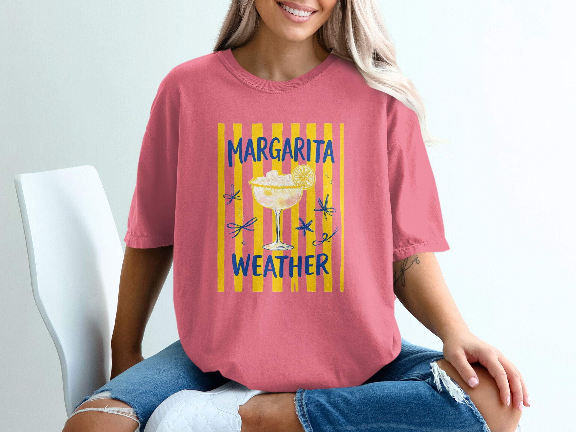 Comfort Colors® Margarita Weather T-Shirt, Summer Vacation Tee, Beach Party Outfit, Cocktail Lover Gift, Girls Trip Shirt - Image 16