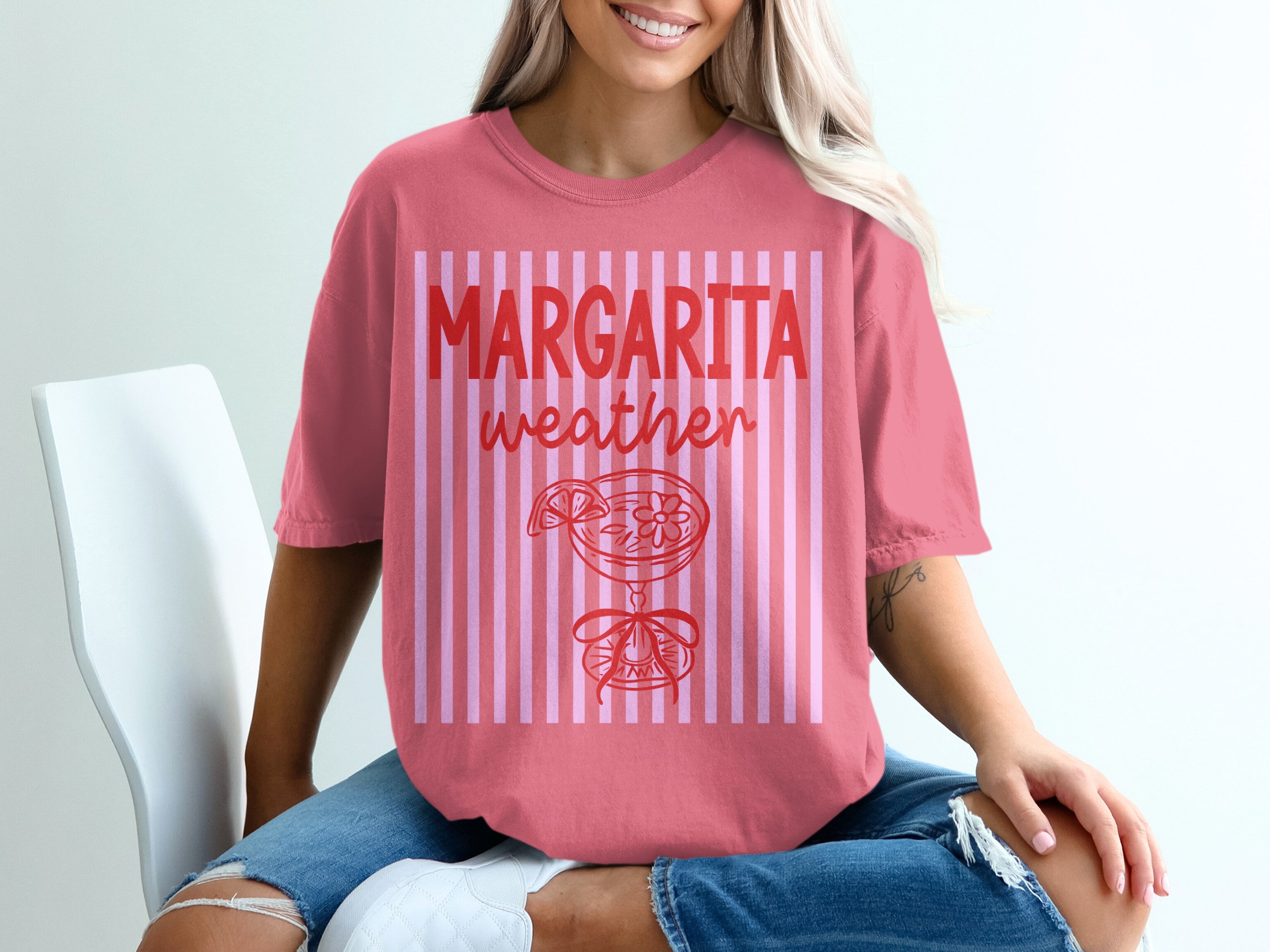 Margarita Weather T-Shirt, Funny Drinking Shirt, Girls Trip Vacation Tee, Summer Beach Lover Gift for Her, Bachelorette Party Top - Image 16