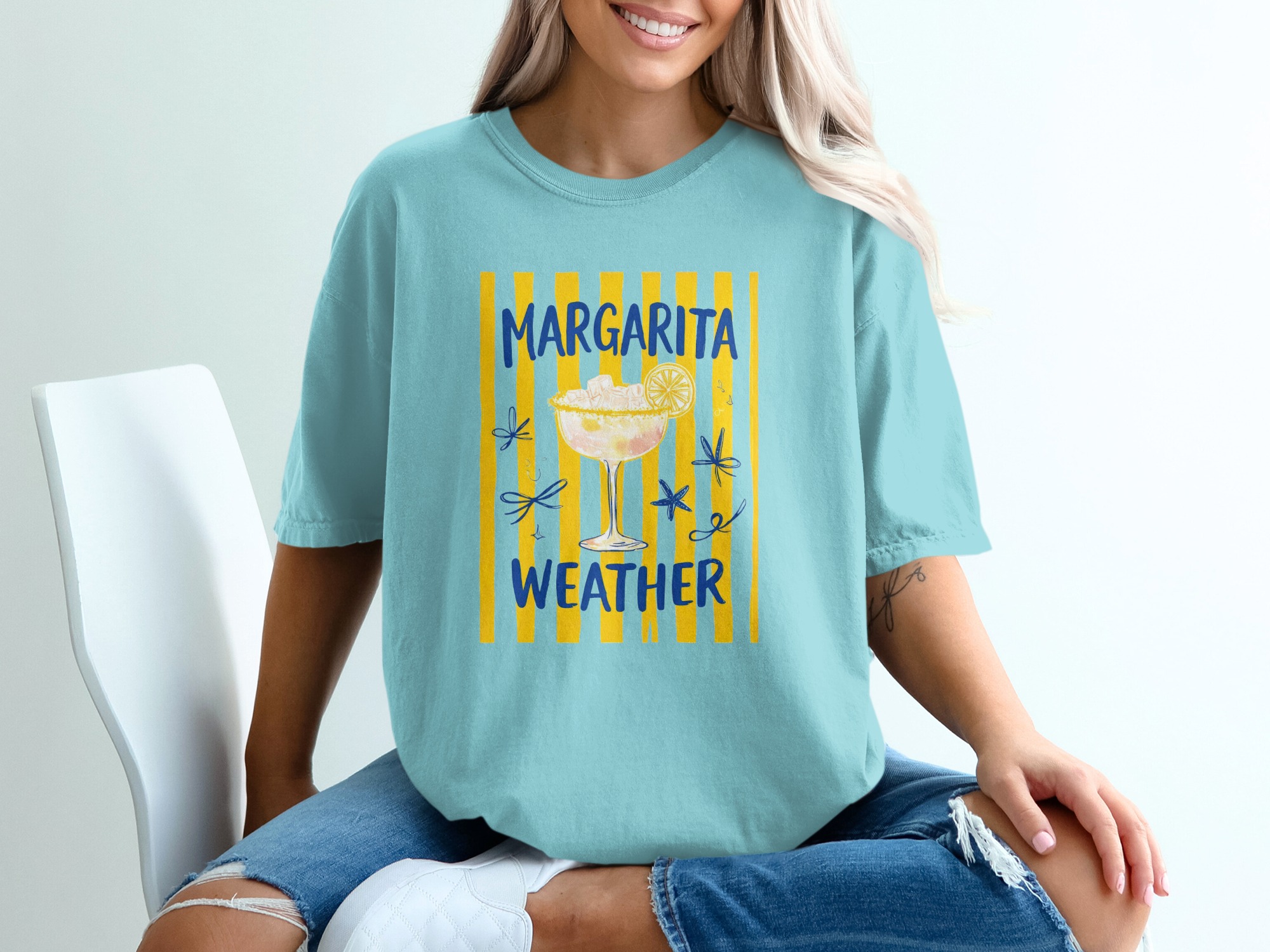 Comfort Colors® Margarita Weather T-Shirt, Summer Vacation Tee, Beach Party Outfit, Cocktail Lover Gift, Girls Trip Shirt - Image 19