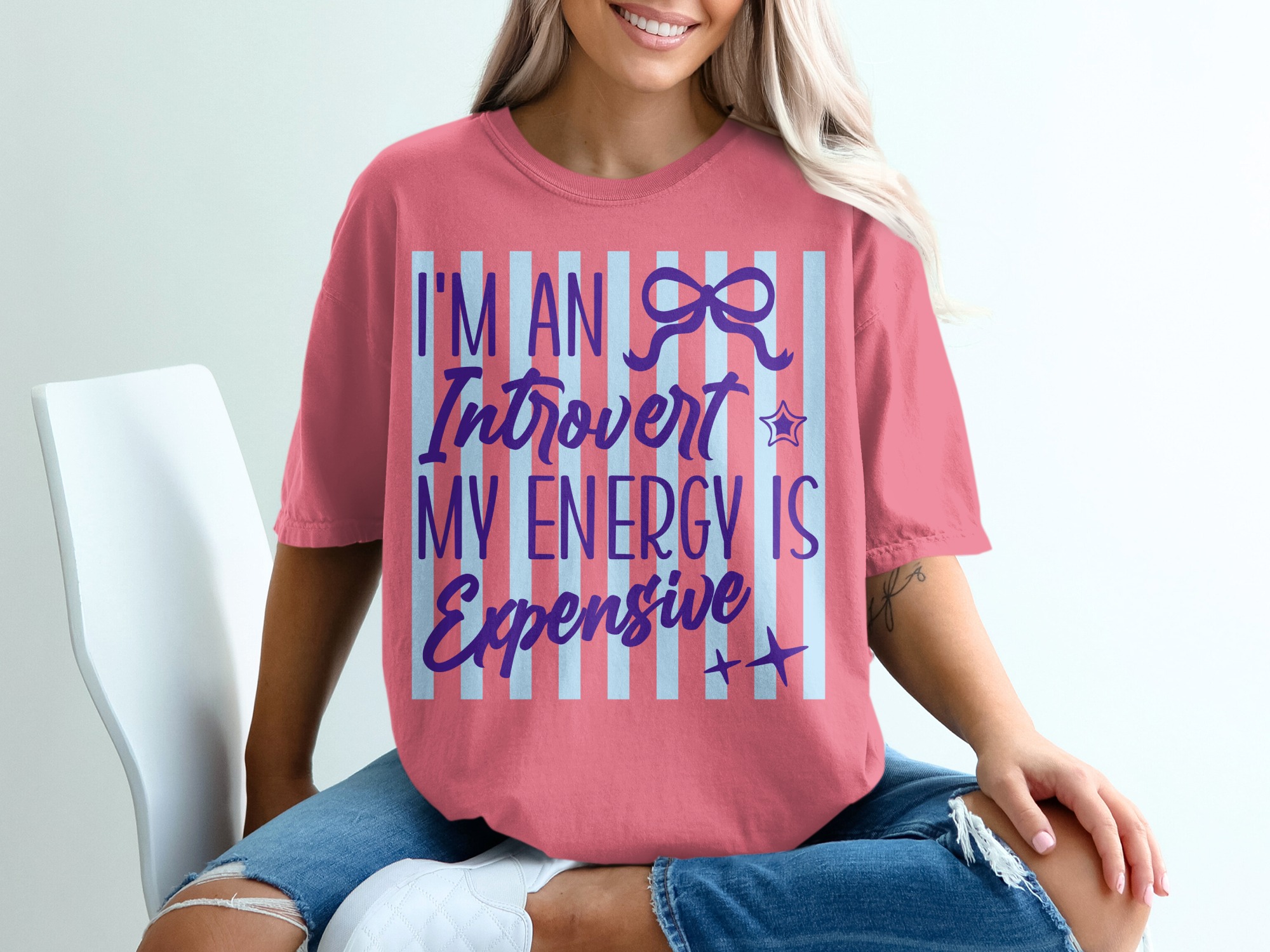 Comfort Colors® Introvert T-Shirt, My Energy Is Expensive Funny Tee, Quiet Person Gift, Social Battery Merch, Sarcastic Quote Shirt, Unique - Image 16