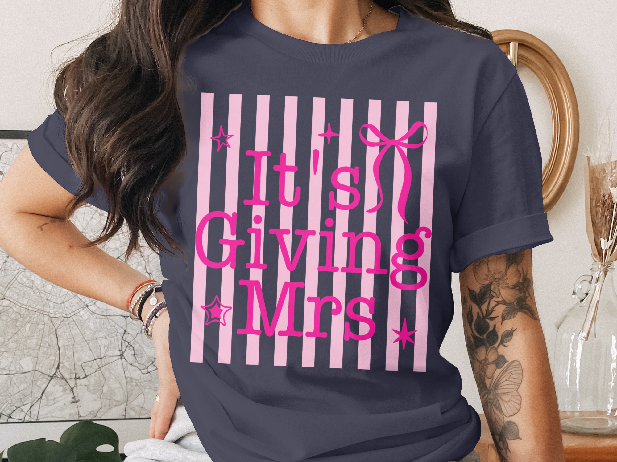 Comfort Colors® It's Giving Mrs T-Shirt, Future Mrs Shirt, Bachelorette Party Tee, Bridal Shower Gift, Engagement Party, Bride to Be Top - Image 3