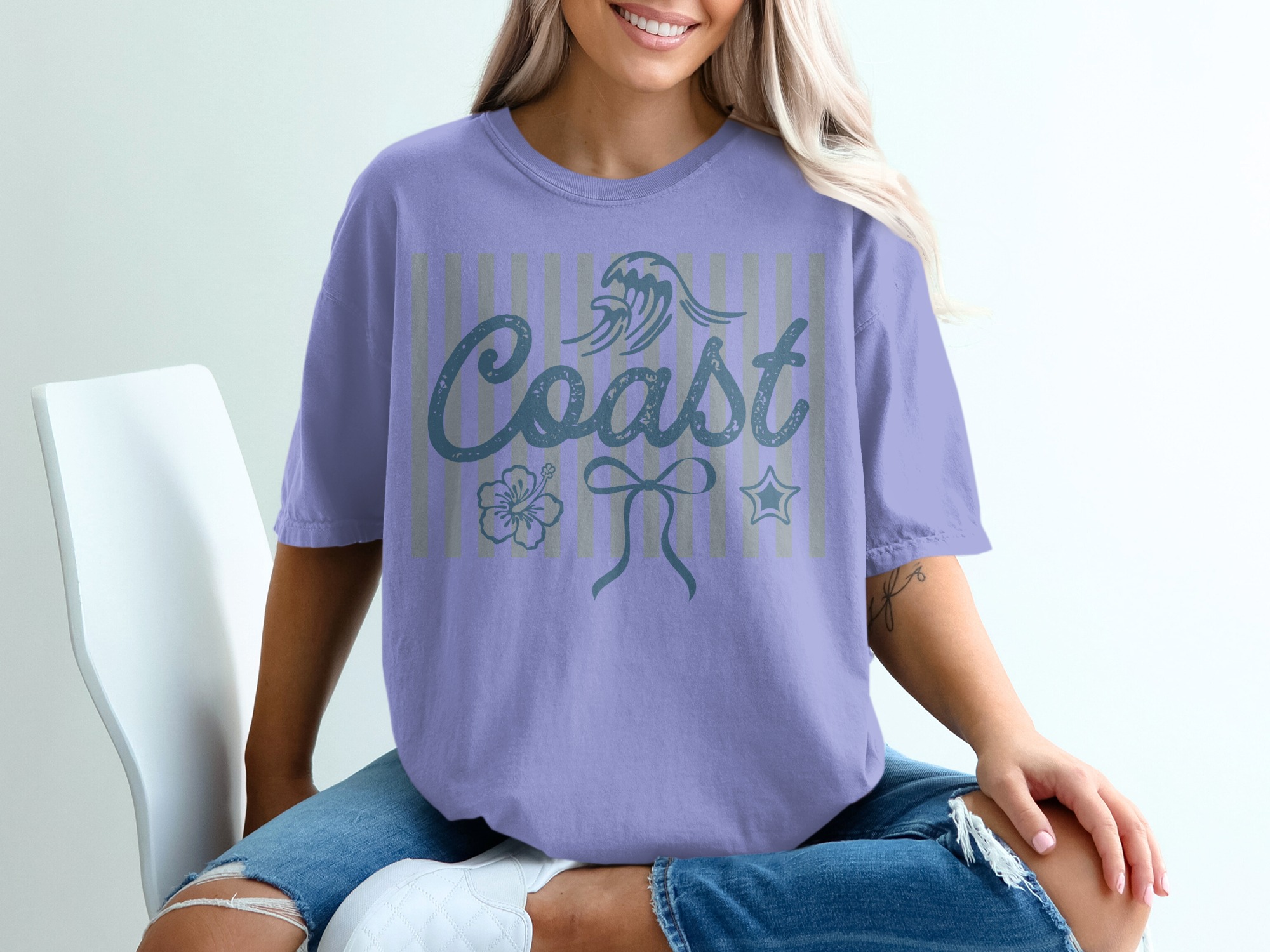 Coast T-Shirt, Beach Lover Summer Vacation Tee, Coastal Vibe Gift for Her, Nautical Ocean Adventure Apparel, Holiday Travel Top - Image 18