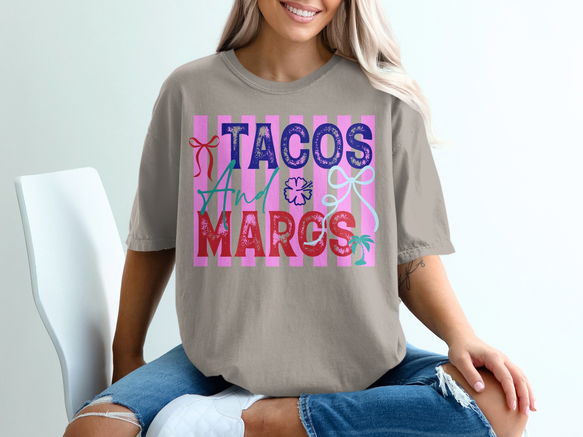 Tacos and Margs T-Shirt, Fun Margarita Drink Tee, Cinco de Mayo Party Shirt, Girls Trip Vacation Gift for Her - Image 11