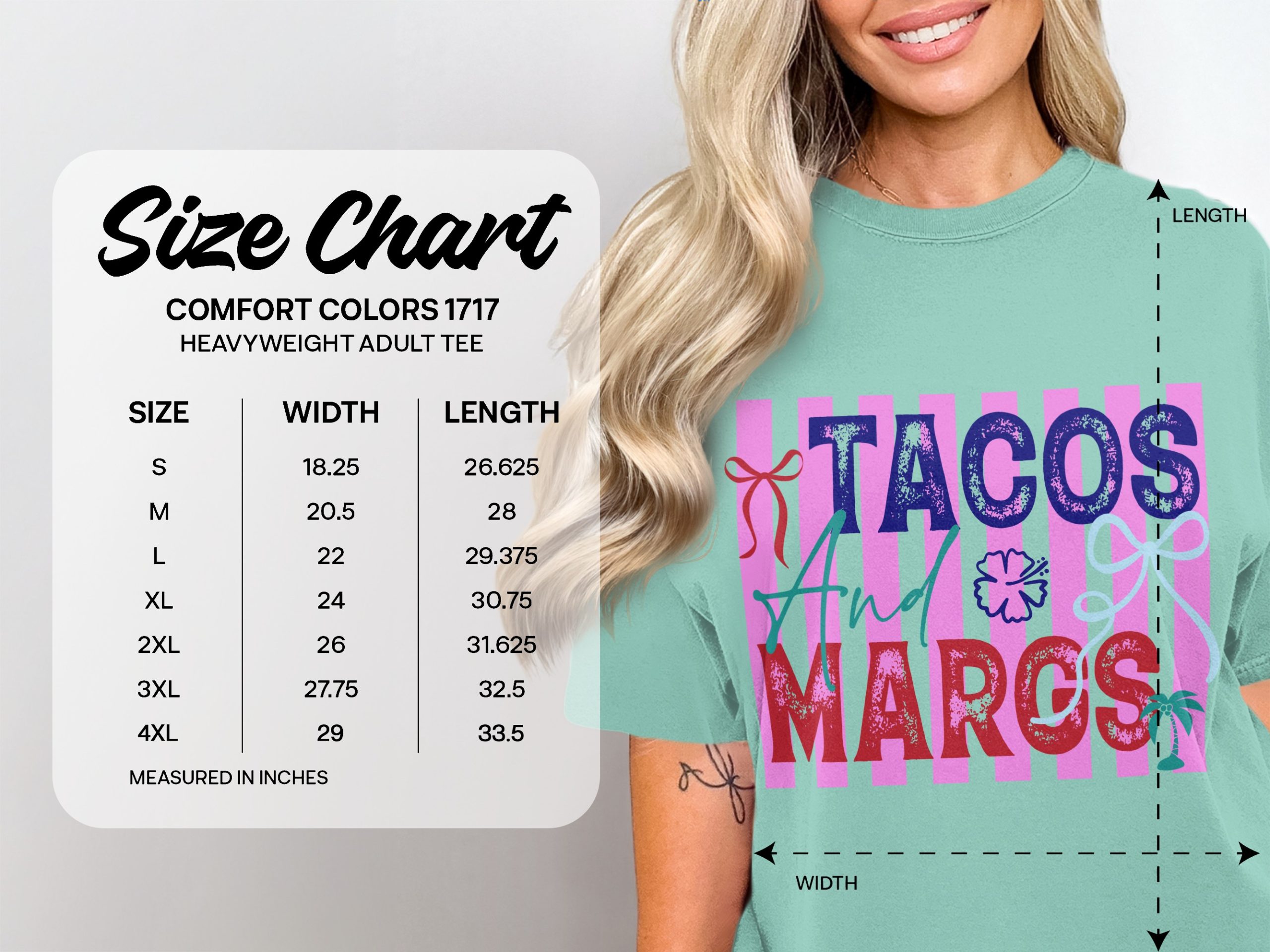 Tacos and Margs T-Shirt, Fun Margarita Drink Tee, Cinco de Mayo Party Shirt, Girls Trip Vacation Gift for Her - Image 6