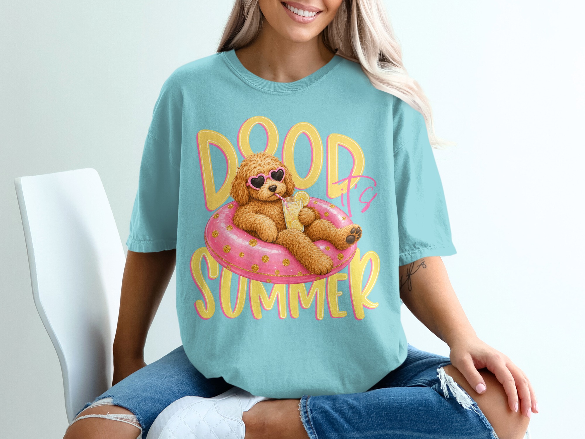 Goldendoodle Summer T-Shirt, Dood It's Summer Tee, Cute Dog Lover Shirt, Labradoodle Mom Gift, Funny Vacation Dog Owner Apparel - Image 19