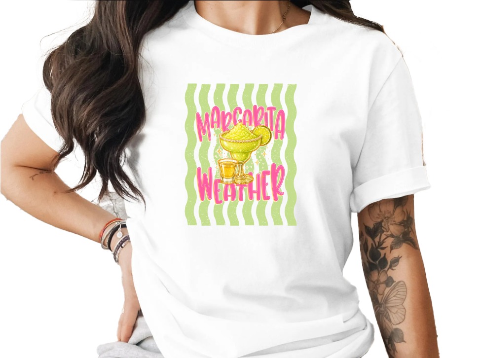 Comfort Colors® Margarita Weather T-Shirt, Summer Party Shirt, Fun Vacation Tee, Bachelorette Gift, Girls Trip Shirt, Drink Lover Top