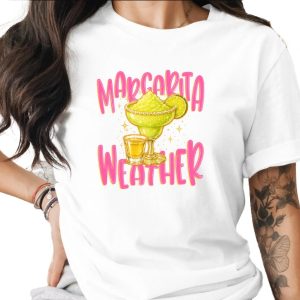 Margarita Weather T-Shirt, Sparkling Cocktail Tee, Girls Trip Shirt, Summer Party Top, Bachelorette Party Gift for Her, Fun Vacation Apparel