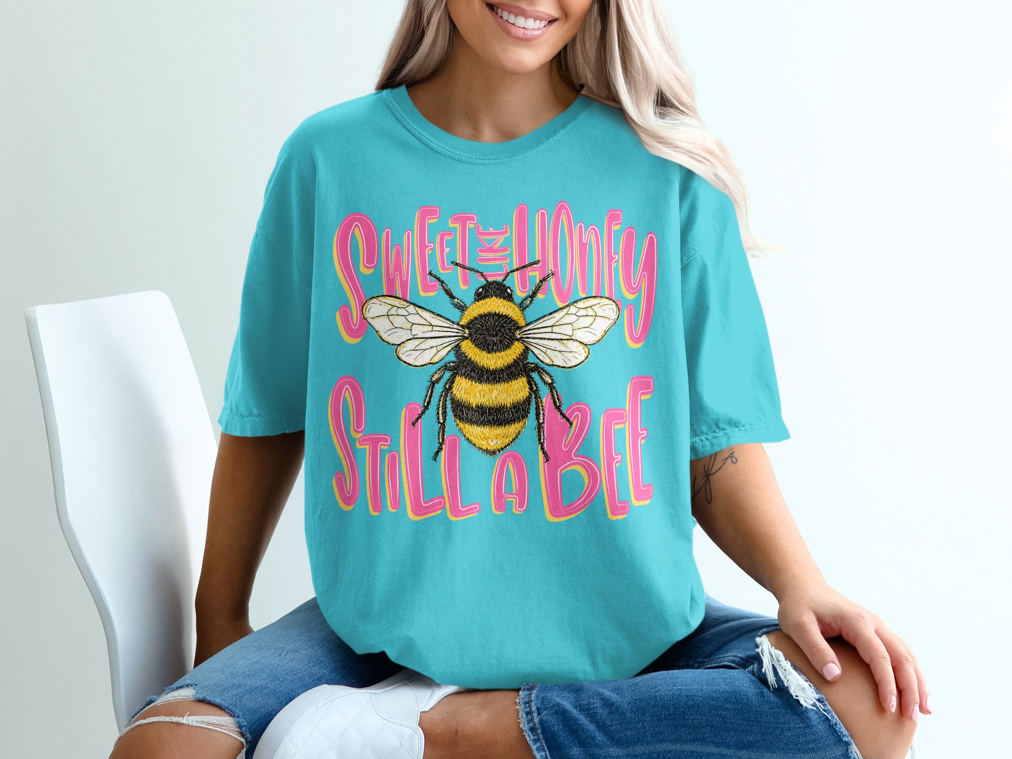 Sweet Like Honey Still A Bee T-Shirt, Sassy Bumblebee Shirt, Funny Bee Lover Tee, Cute Nature Lover Gift for Her, Women's Empowerment Top - Image 9