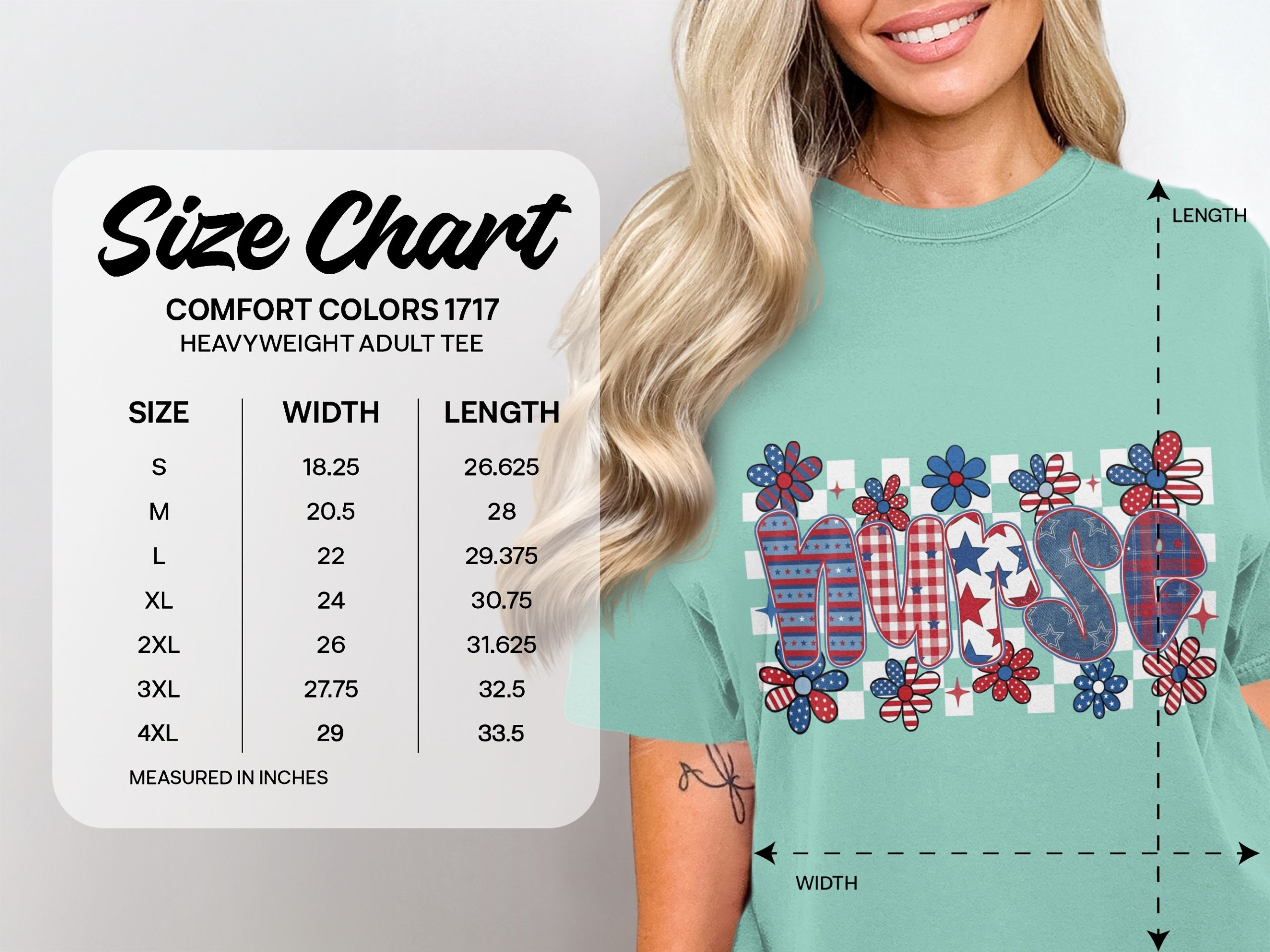 Patriotic Mama T-Shirt, 4th of July American Flag Mom Life Shirt, Red White Blue Stars Stripes Summer USA Tee - Image 4