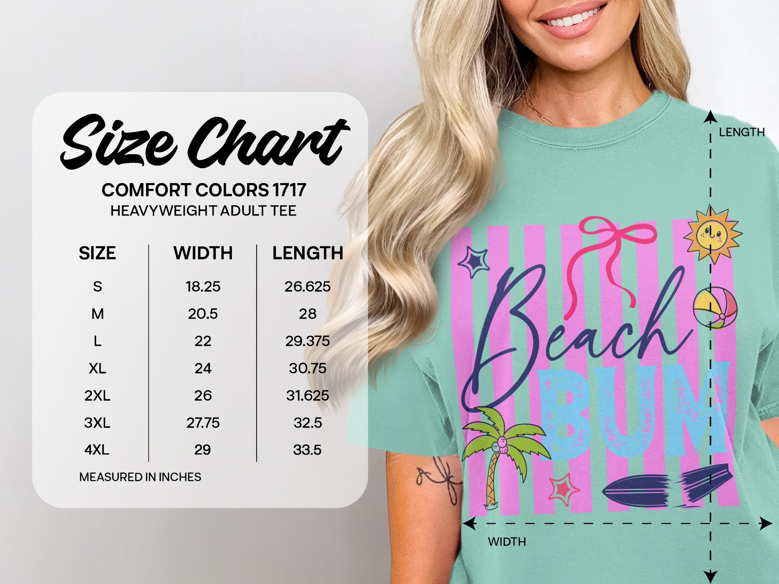 Beach Bum T-Shirt | Retro Summer Vacation Shirt for Women | Cute Beach Lover Tee | Girls Trip Gift Idea | Fun Ocean Vibe Apparel - Image 6
