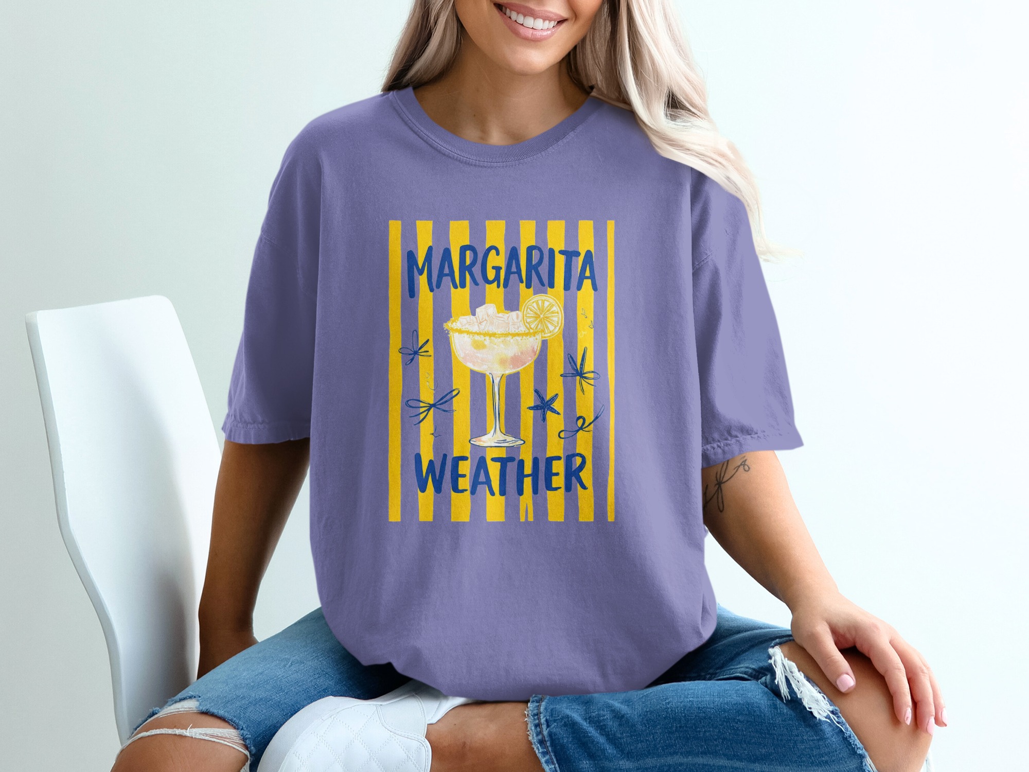 Comfort Colors® Margarita Weather T-Shirt, Summer Vacation Tee, Beach Party Outfit, Cocktail Lover Gift, Girls Trip Shirt - Image 13