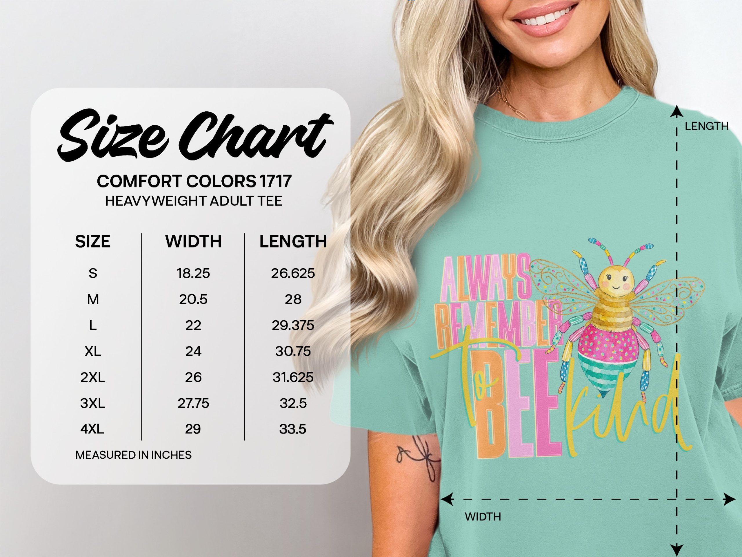 Always Remember to Bee Kind T-Shirt, Cute Bee Kindness Tee, Positive Message Top, Teacher Gift, Uplifting Inspirational Shirt for Her - Image 4