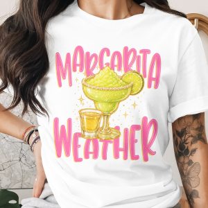 Margarita Weather T-Shirt, Sparkling Cocktail Tee, Girls Trip Shirt, Summer Party Top, Bachelorette Party Gift for Her, Fun Vacation Apparel