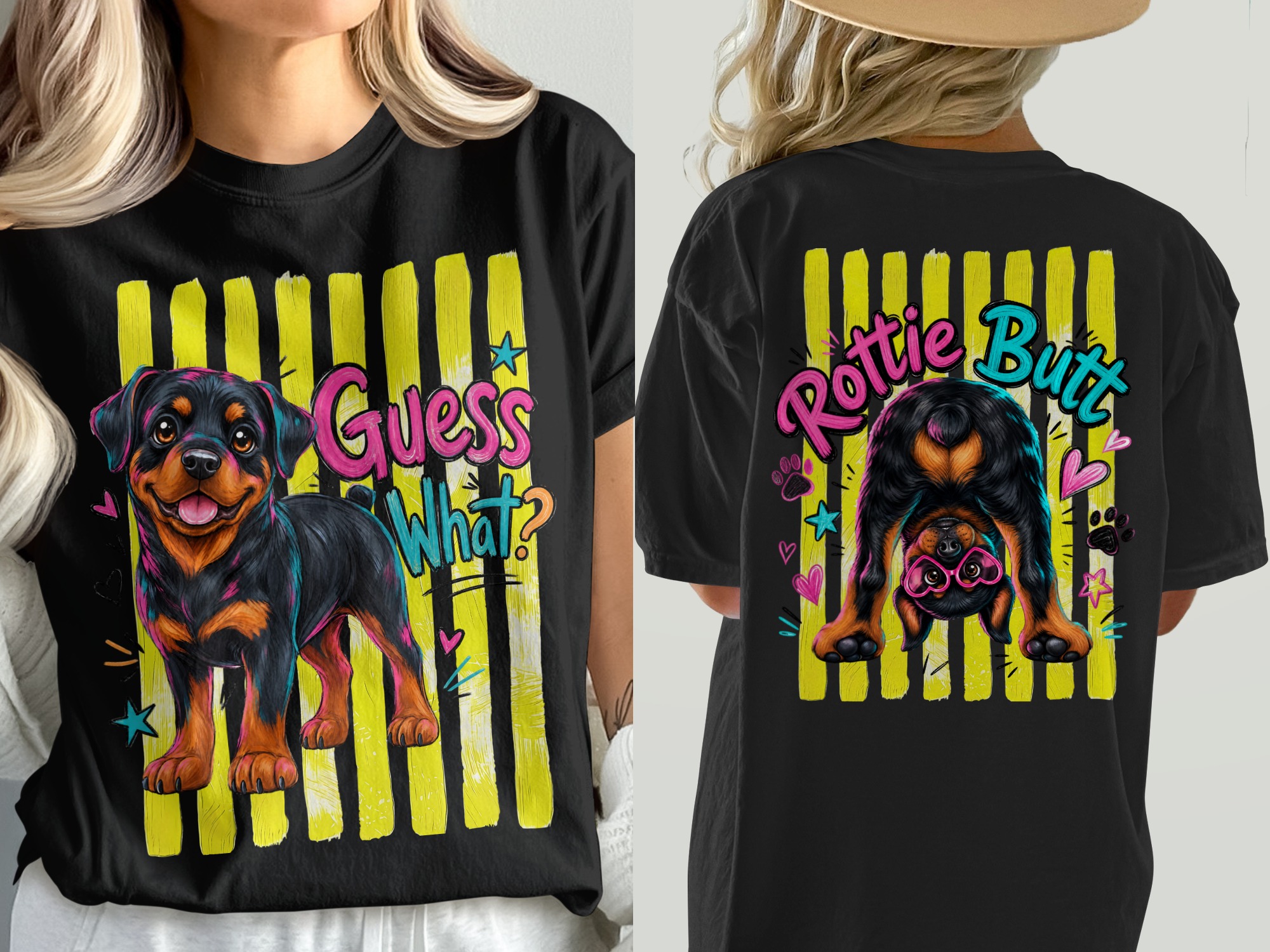 Guess What Rottweiler T-Shirt, Comfort Colors ® Happy Rottie Puppy Dog Lover Tee, Funny Pet Owner Gift, Vibrant Graphic Shirt, Cute Dog Mom - Image 5
