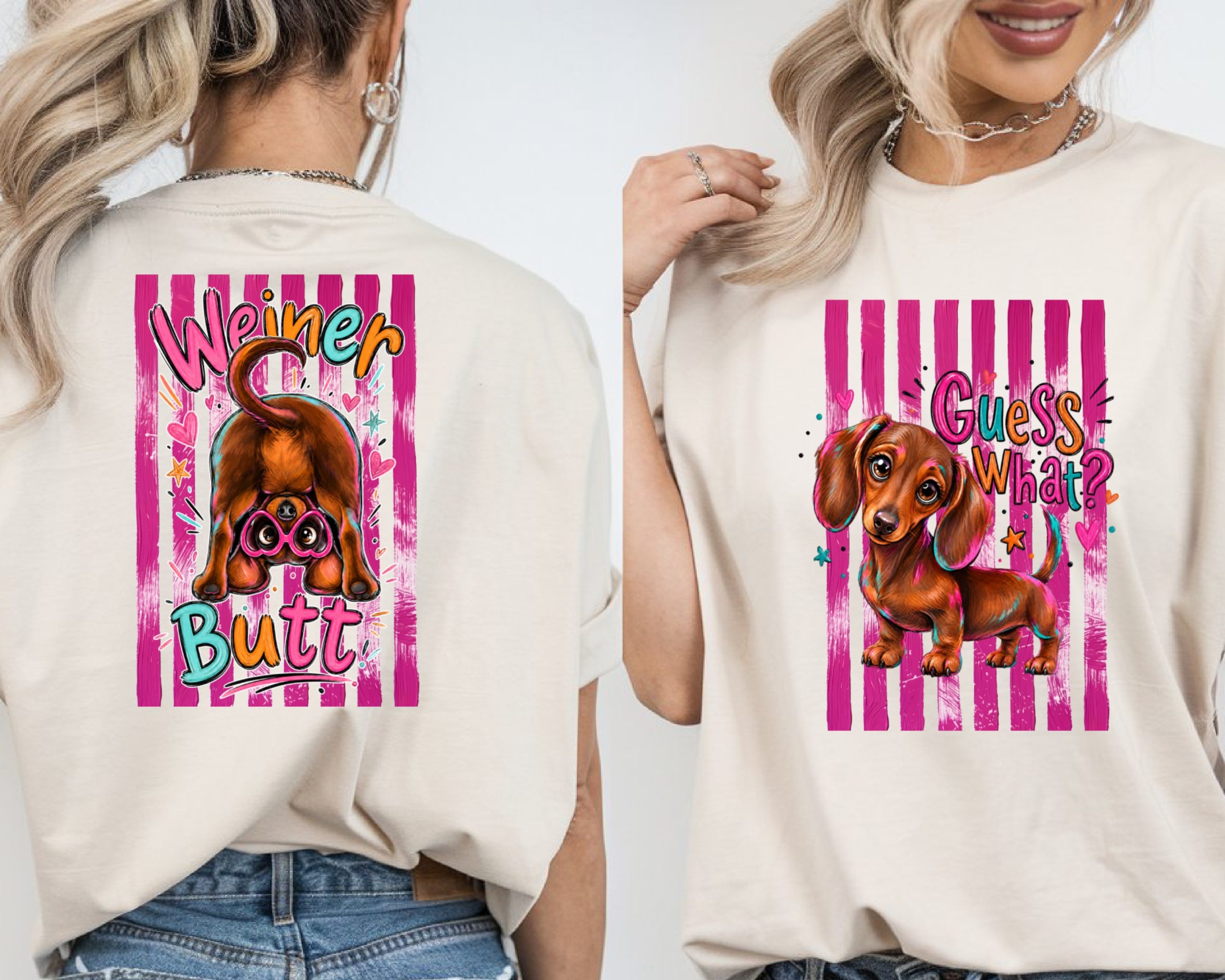 Dachshund T-Shirt, Comfort Colors ® Wiener Dog Shirt, Guess What Colorful Puppy Tee, Cute Dog Mom Gift, Vibrant Pet Lover Apparel, Playful - Image 2